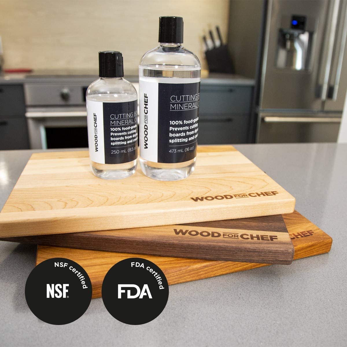 Wood Cutting Board Mineral Oil - 100% Food Grade - Image 3