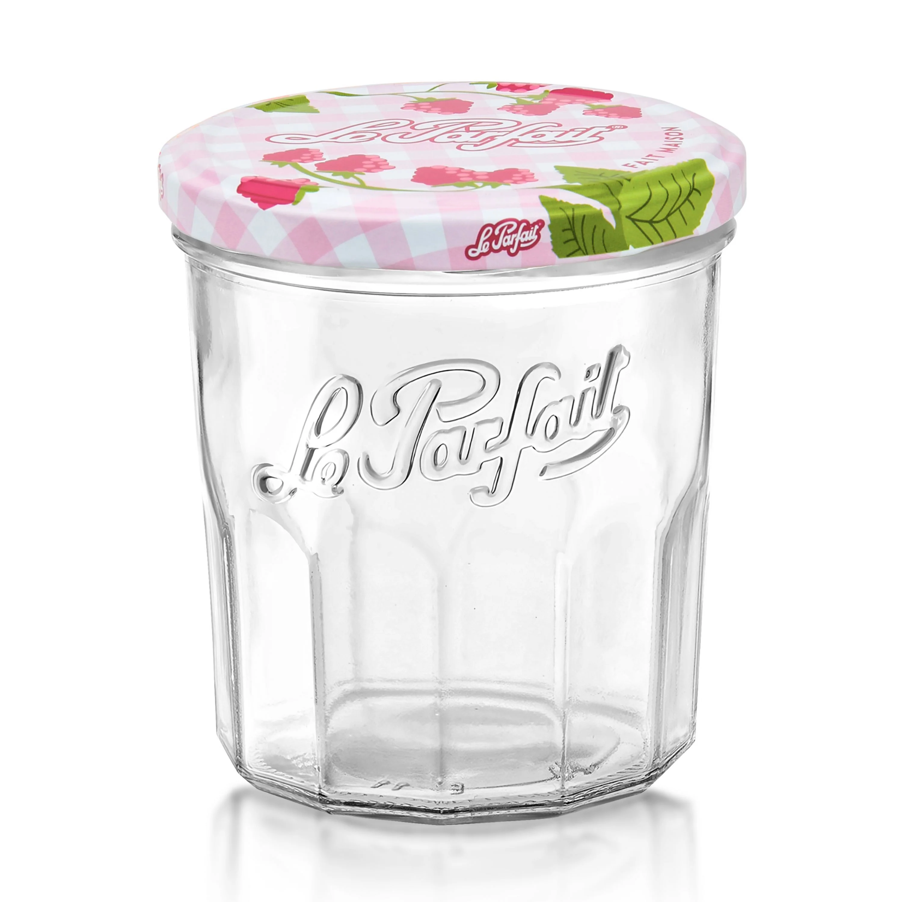 French Jam Jar & Drinking Glass with Metal Lid - Image 21