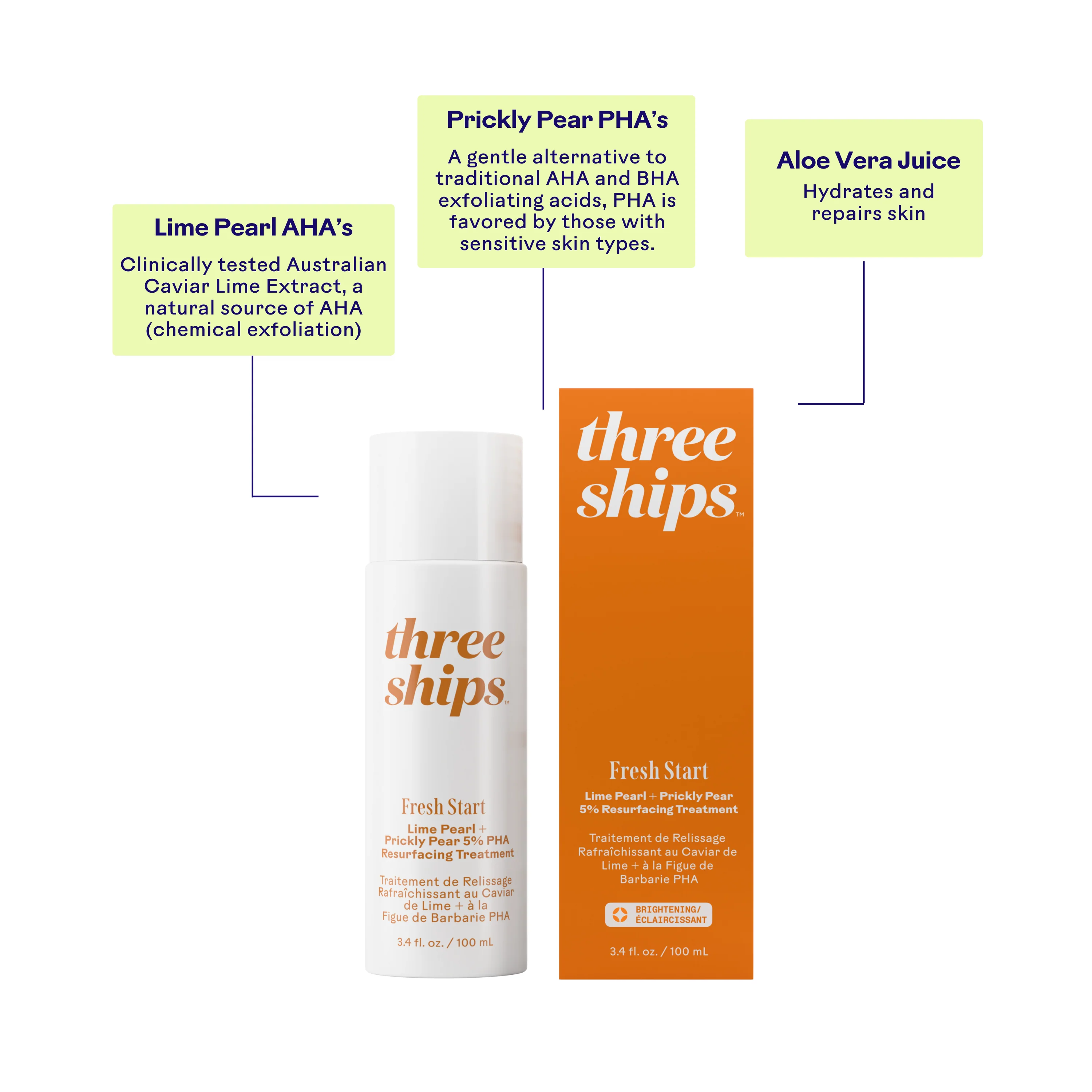 Fresh Start Lime Pearl + Prickly Pear 5% PHA Resurfacing Treatment - Image 2