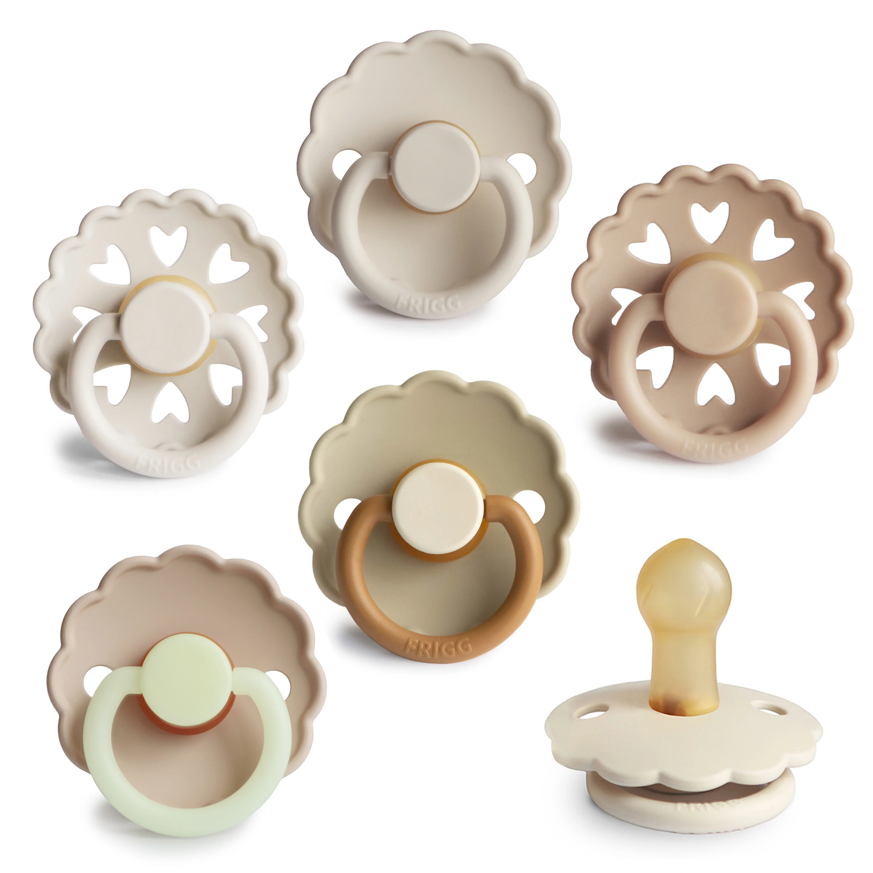 FRIGG Natural Rubber Pacifier – BPA-Free 6-Pack - Image 11
