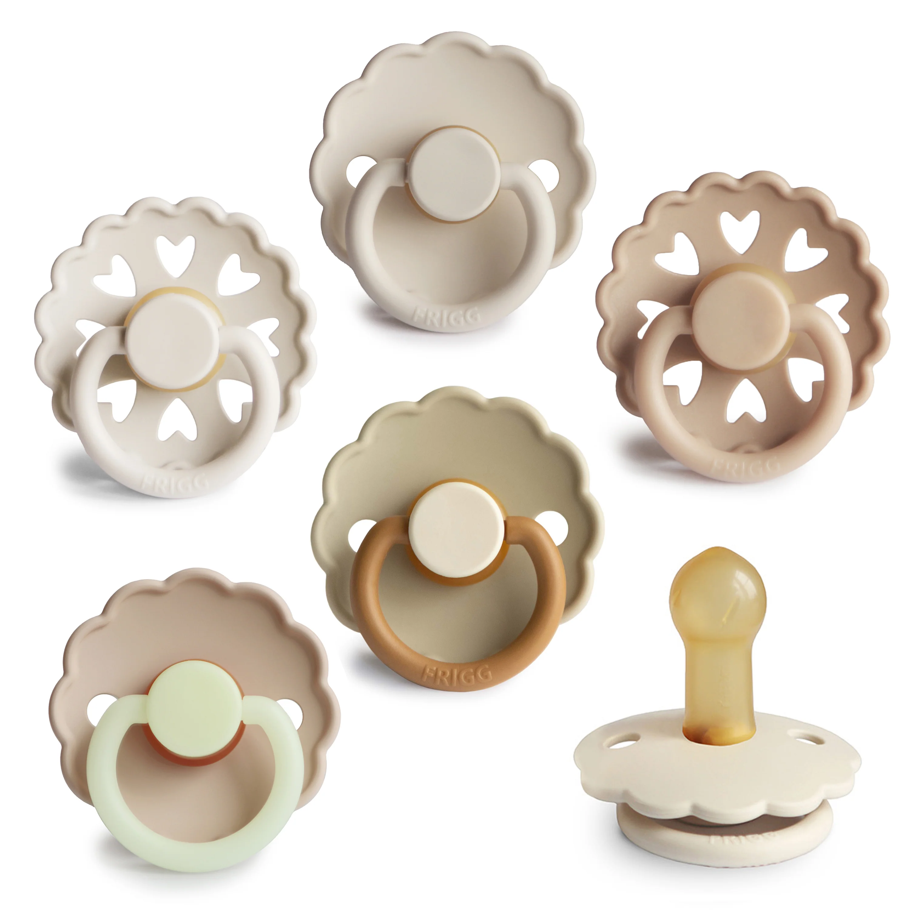 FRIGG Natural Rubber Pacifier – BPA-Free 6-Pack - Image 14