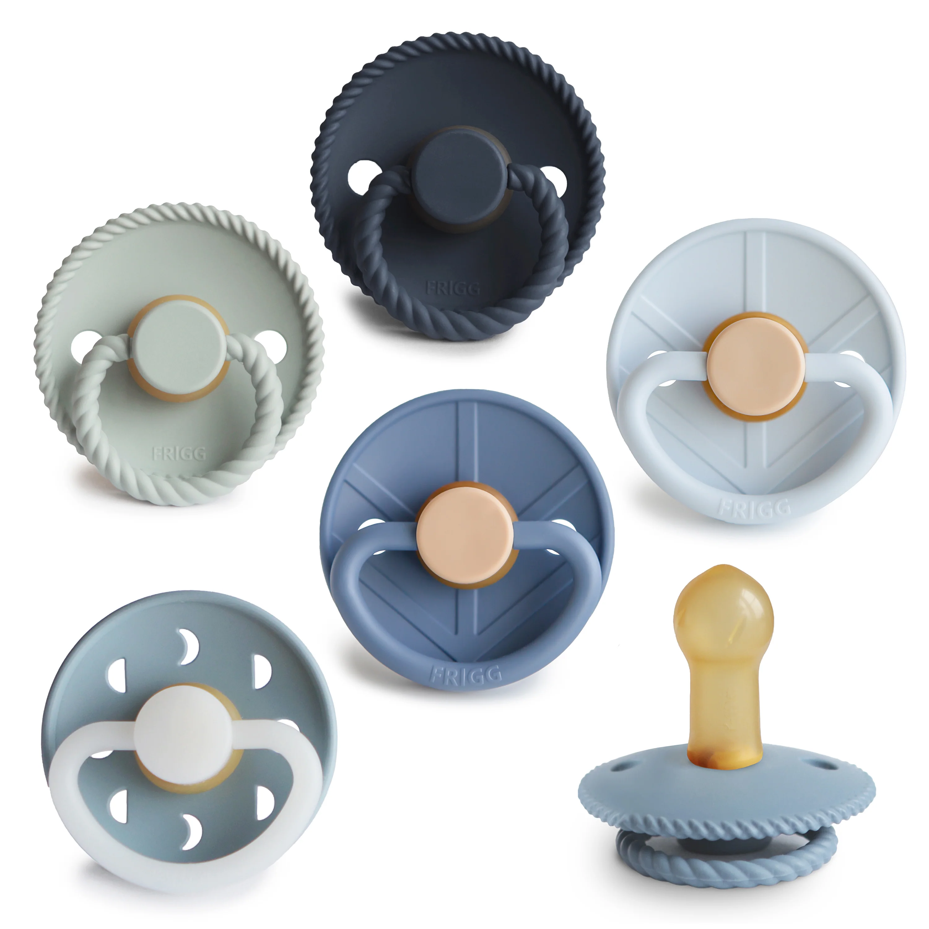 FRIGG Natural Rubber Pacifier – BPA-Free 6-Pack - Image 15