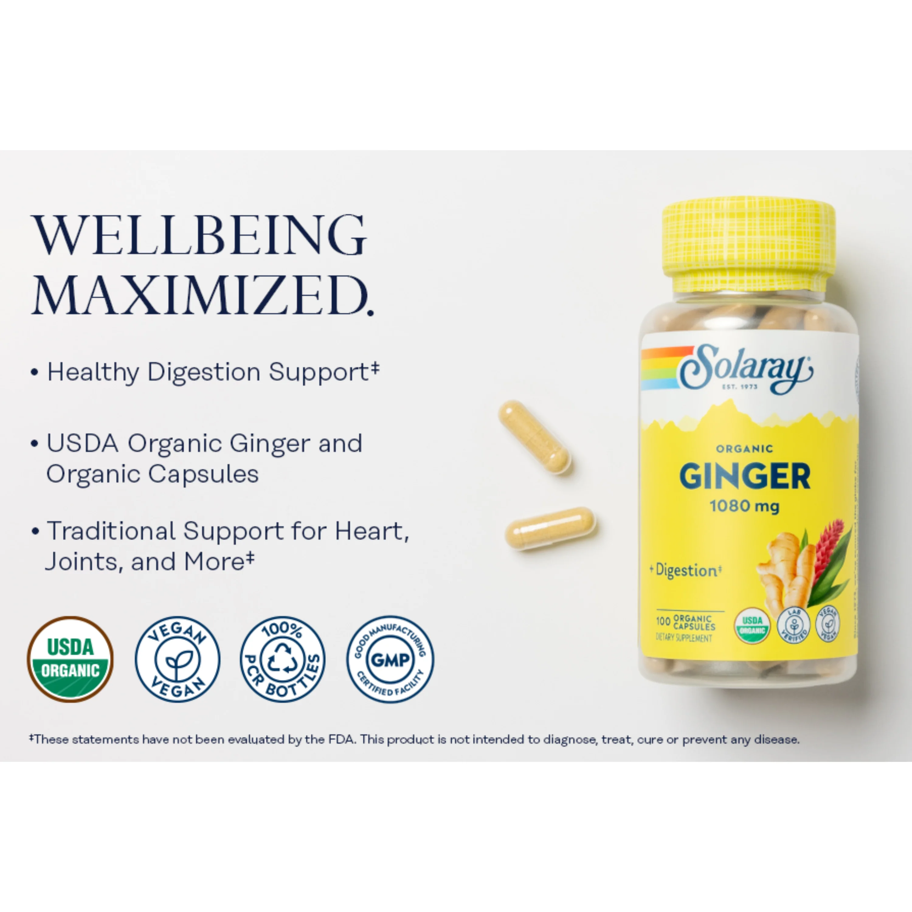 Ginger Organic, 1080 mg - Image 5