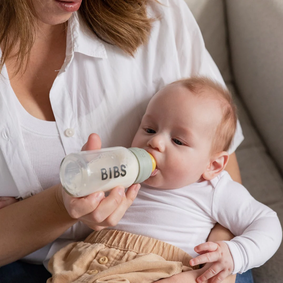 Glass Baby Bottle with Natural Rubber Nipple Set - Slow Flow 0+ Months - Image 12