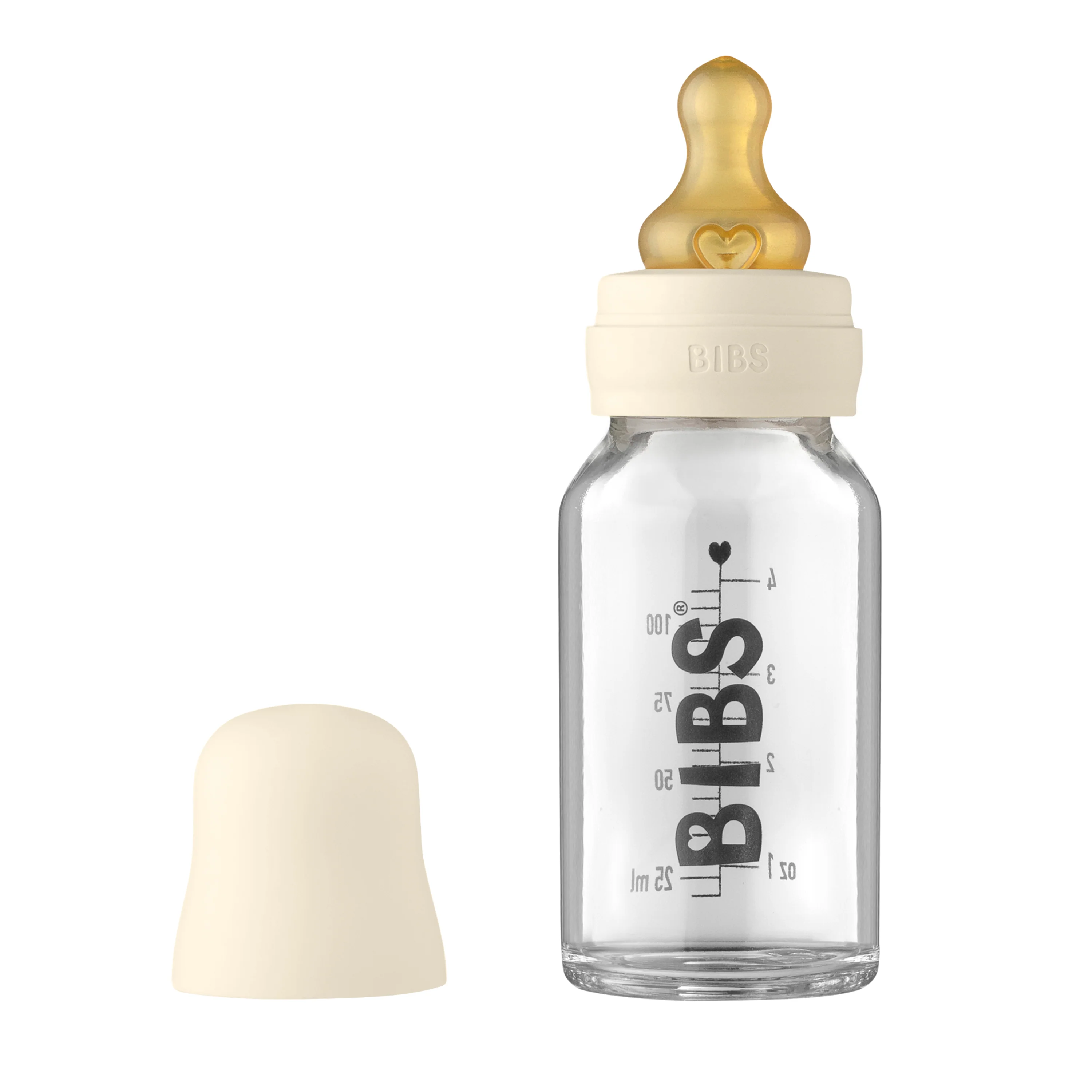 Glass Baby Bottle with Natural Rubber Nipple Set - Slow Flow 0+ Months - Image 18