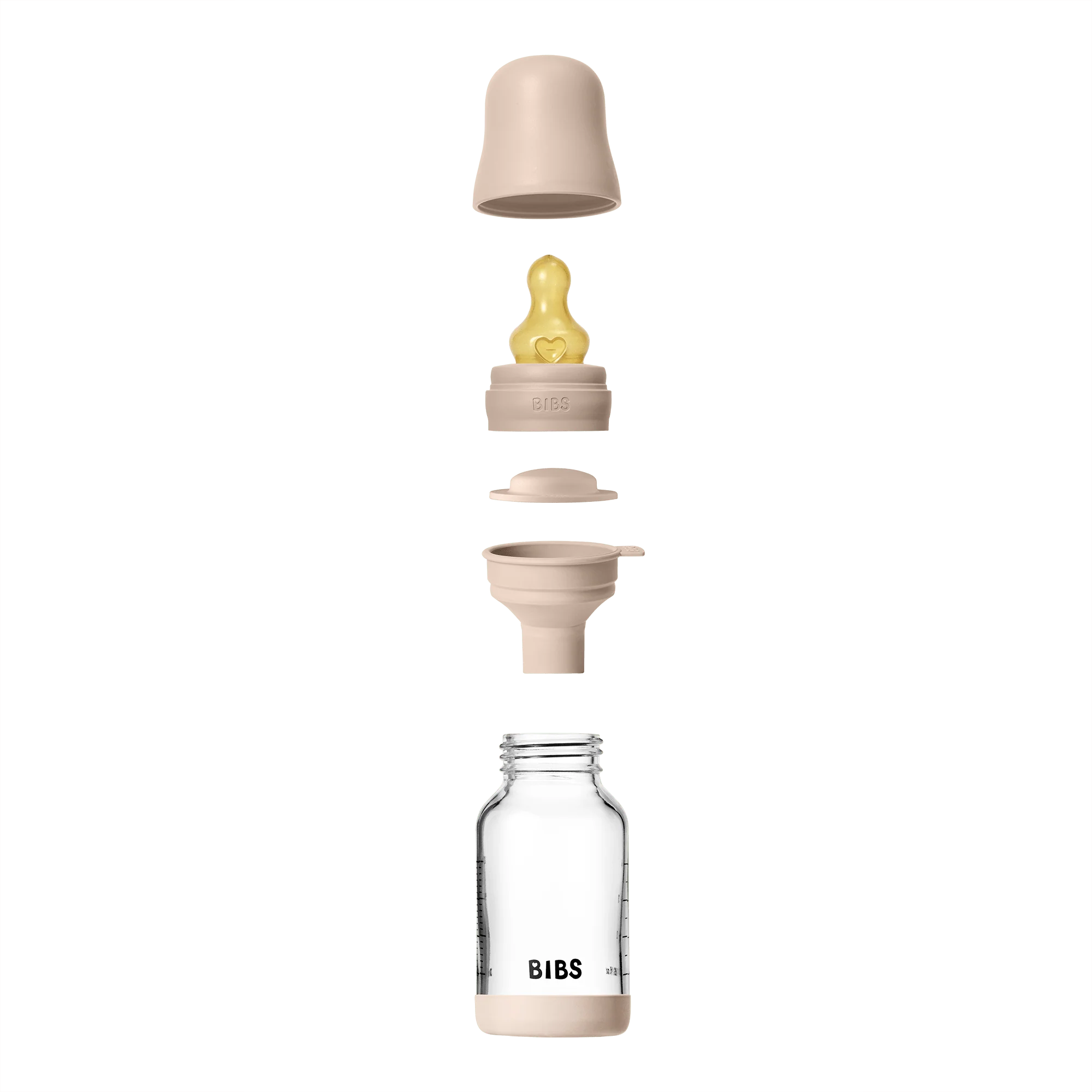 Glass Baby Bottle with Natural Rubber Nipple Set - Slow Flow 0+ Months - Image 9