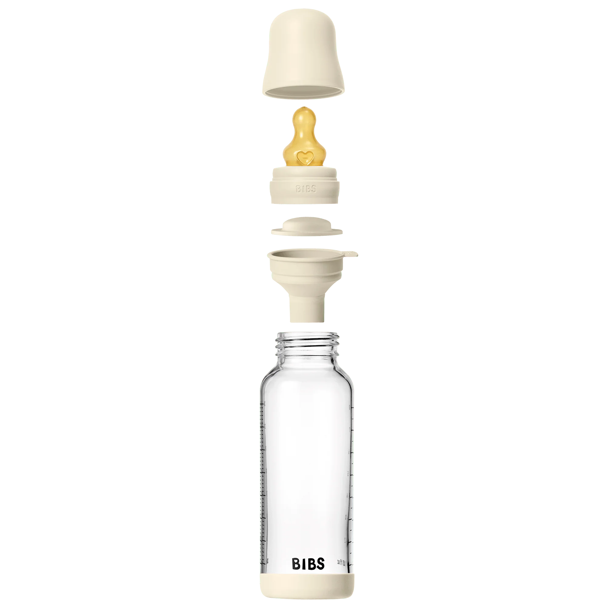 Glass Baby Bottle with Natural Rubber Nipple Set - Medium Flow 2+ Months - Image 16