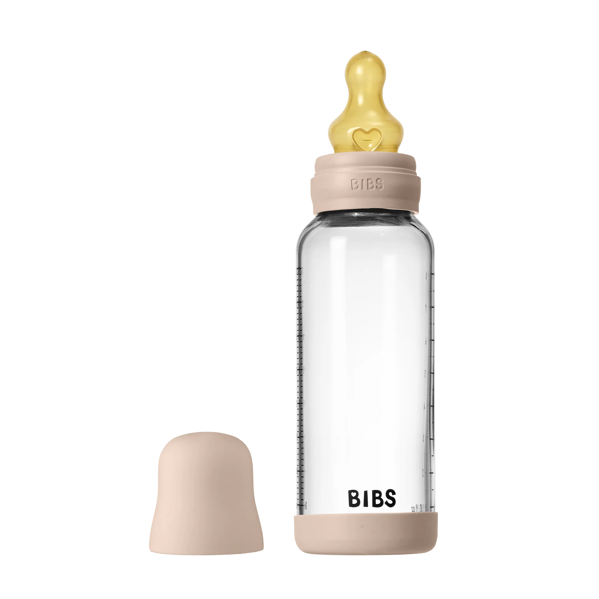 Glass Baby Bottle with Natural Rubber Nipple Set - Medium Flow 2+ Months - Image 19