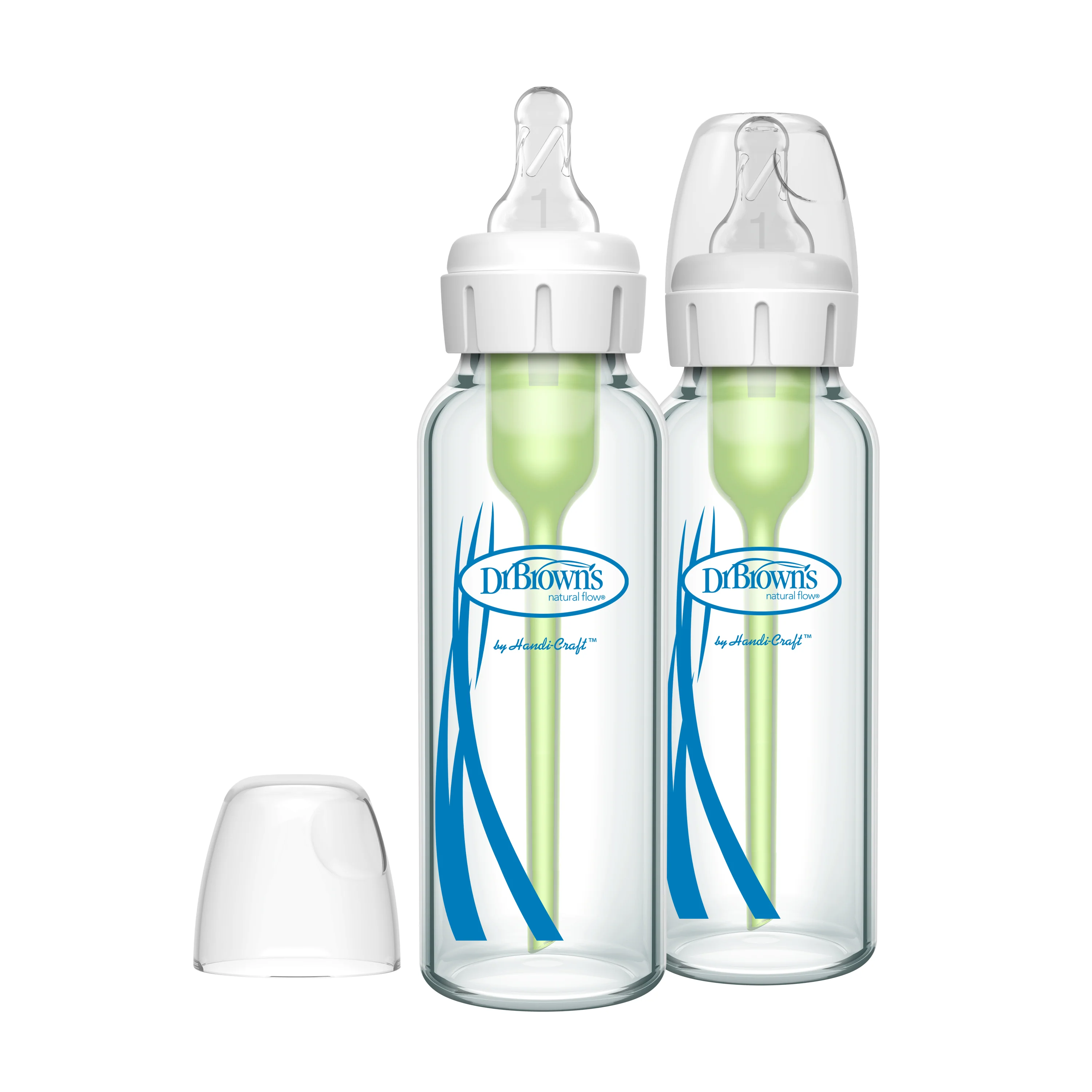 Glass Baby Bottle Natural Flow® Narrow Neck, Anti-Colic Options+™ with Level 1 Slow Flow Nipple - Image 4