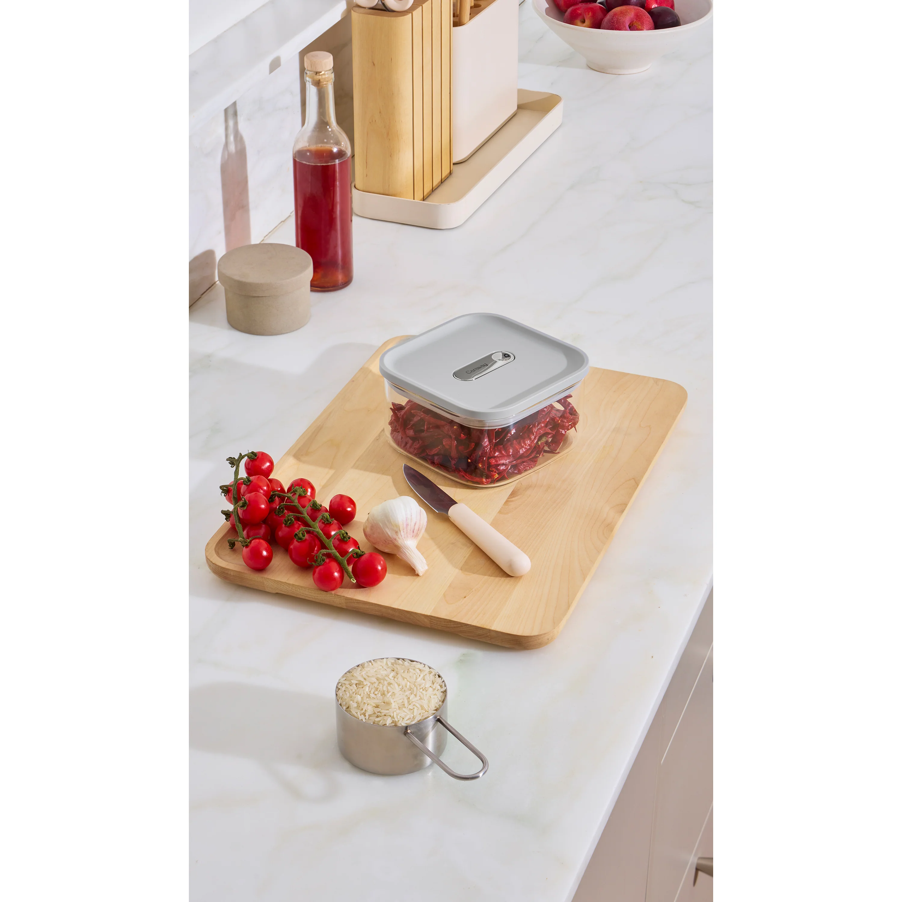 Glass Airtight Container, 1 qt - Image 2