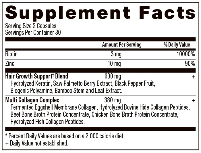 Hair Growth + Collagen Capsules - Image 2