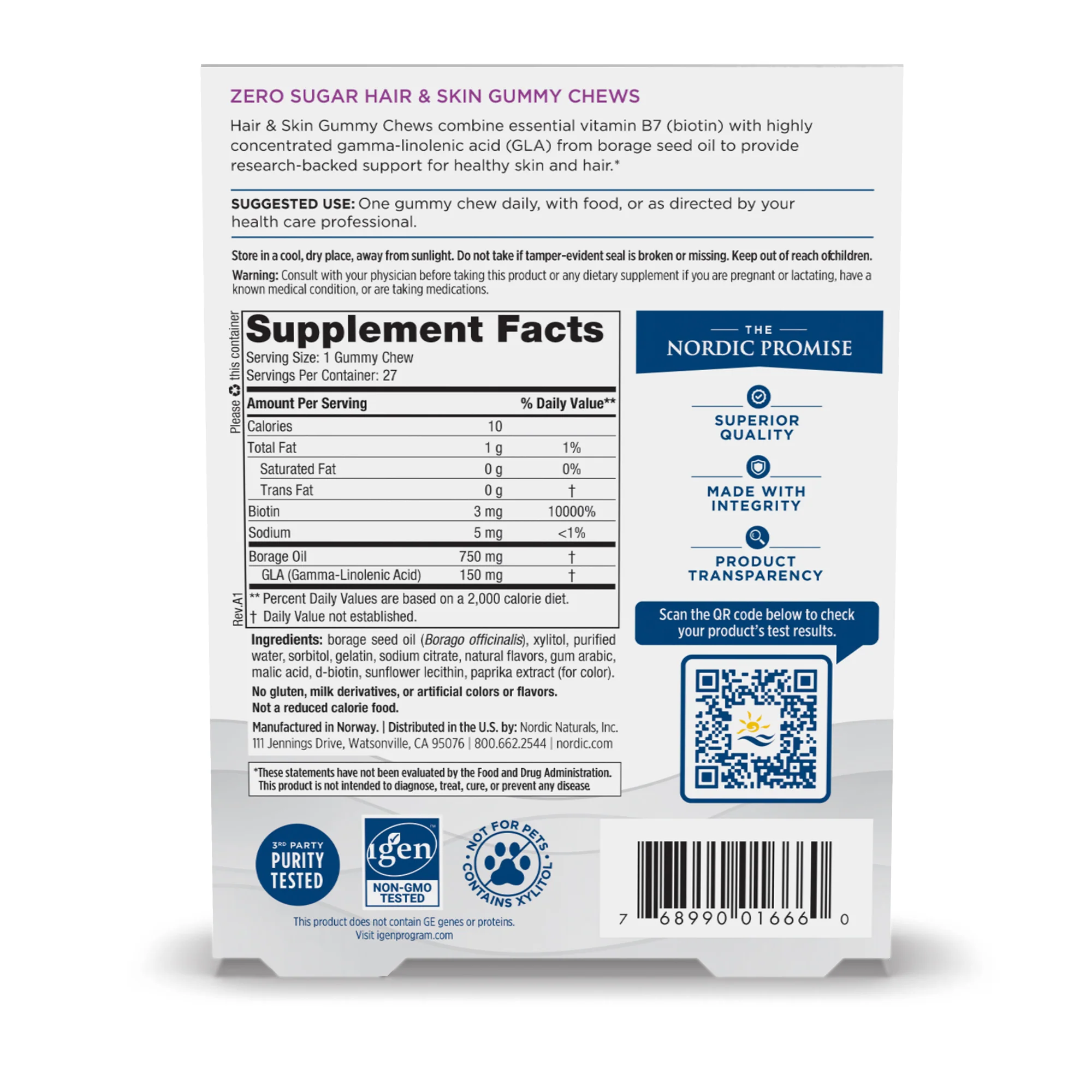 Hair & Skin Support Gummy Chews - Image 2