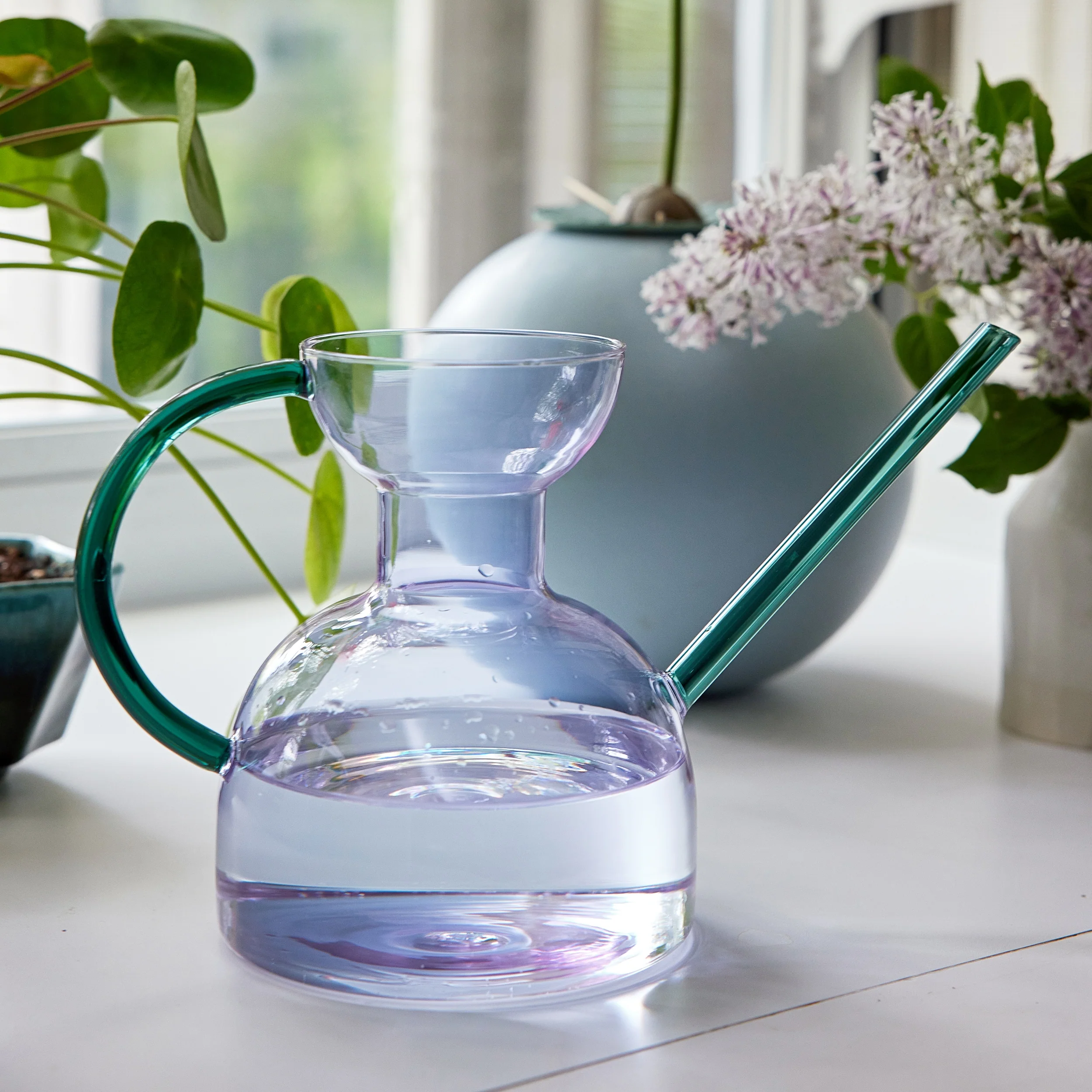 Handcrafted Borosilicate Glass Watering Can - Image 10
