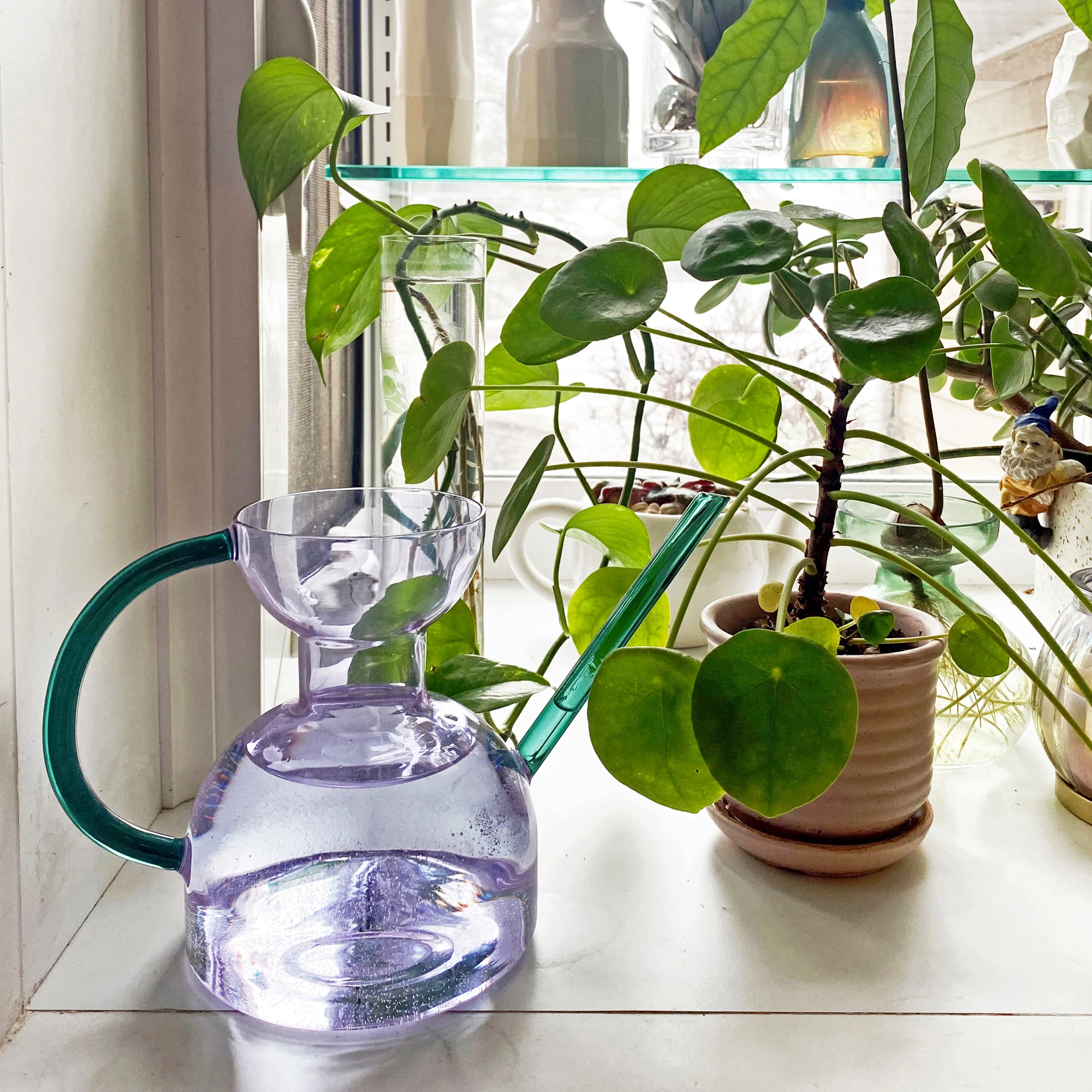 Handcrafted Borosilicate Glass Watering Can - Image 13