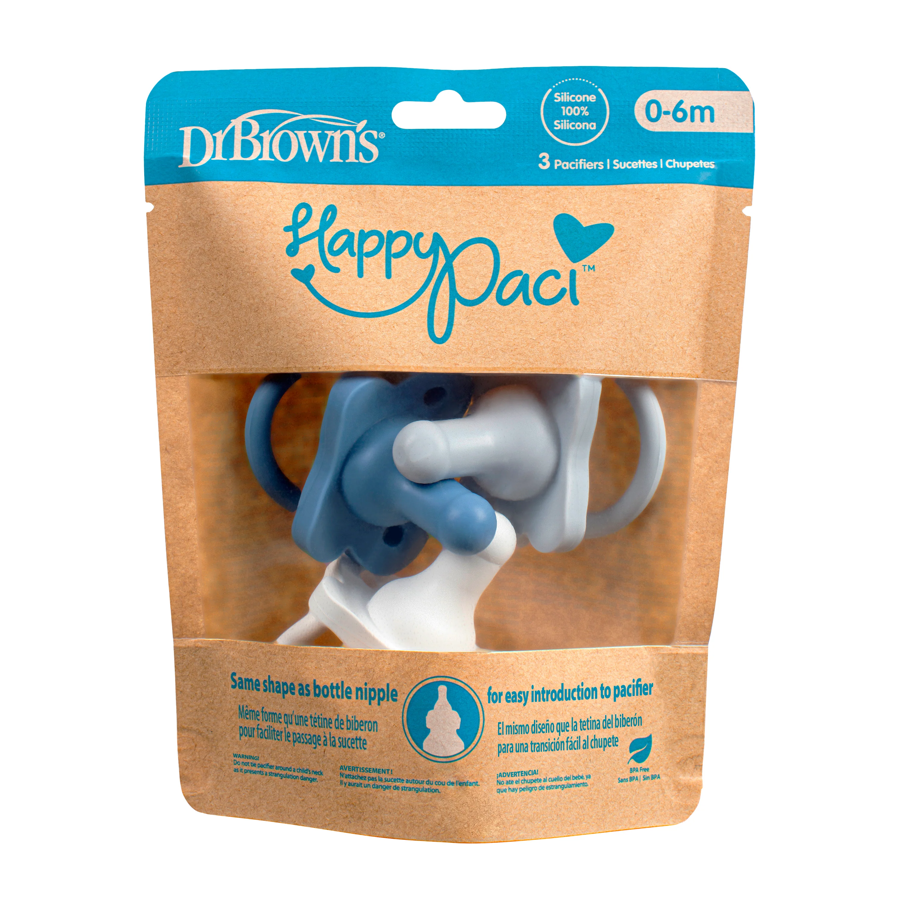 HappyPaci, 100% Silicone Pacifier, 0-6 Months - Image 6