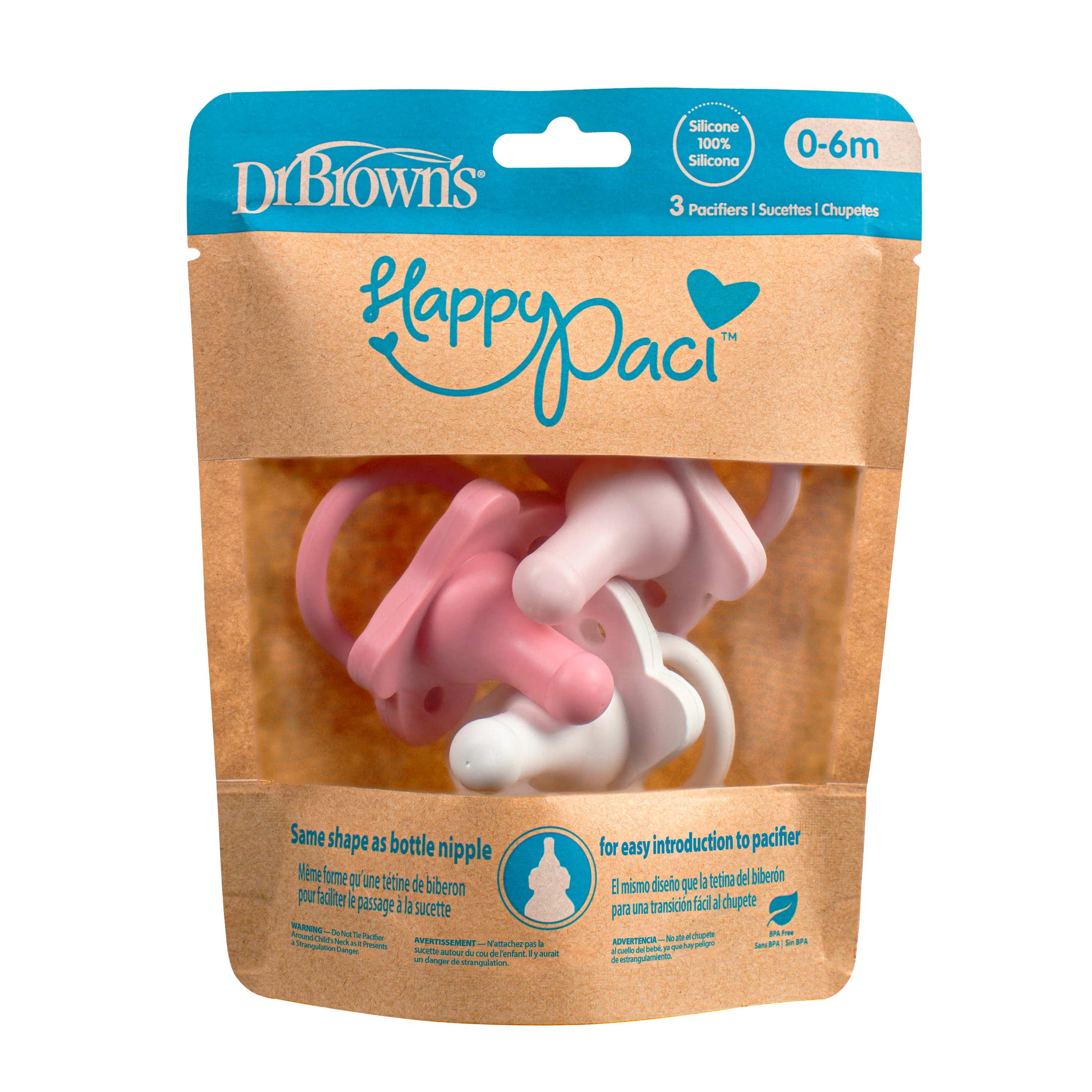 HappyPaci, 100% Silicone Pacifier, 0-6 Months - Image 9