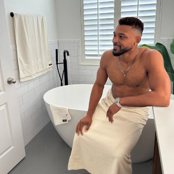 Hemp and Organic Cotton Bath Sheet, 40” x 70” - Image 6