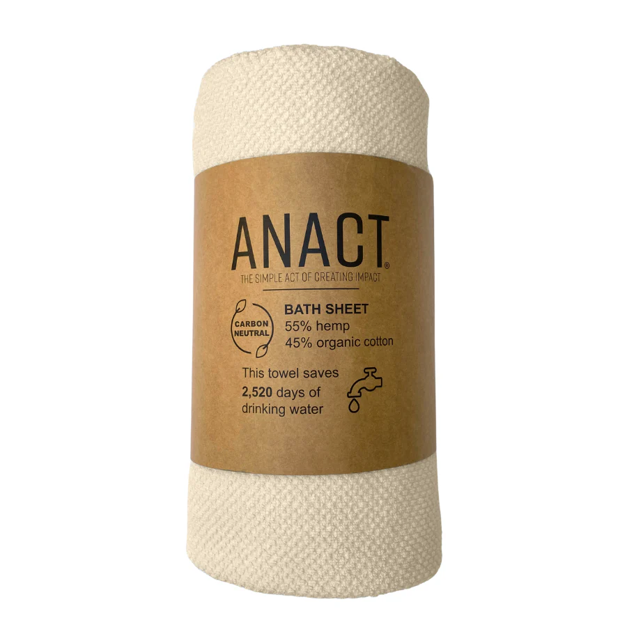 Hemp and Organic Cotton Bath Sheet, 40” x 70” - Image 7