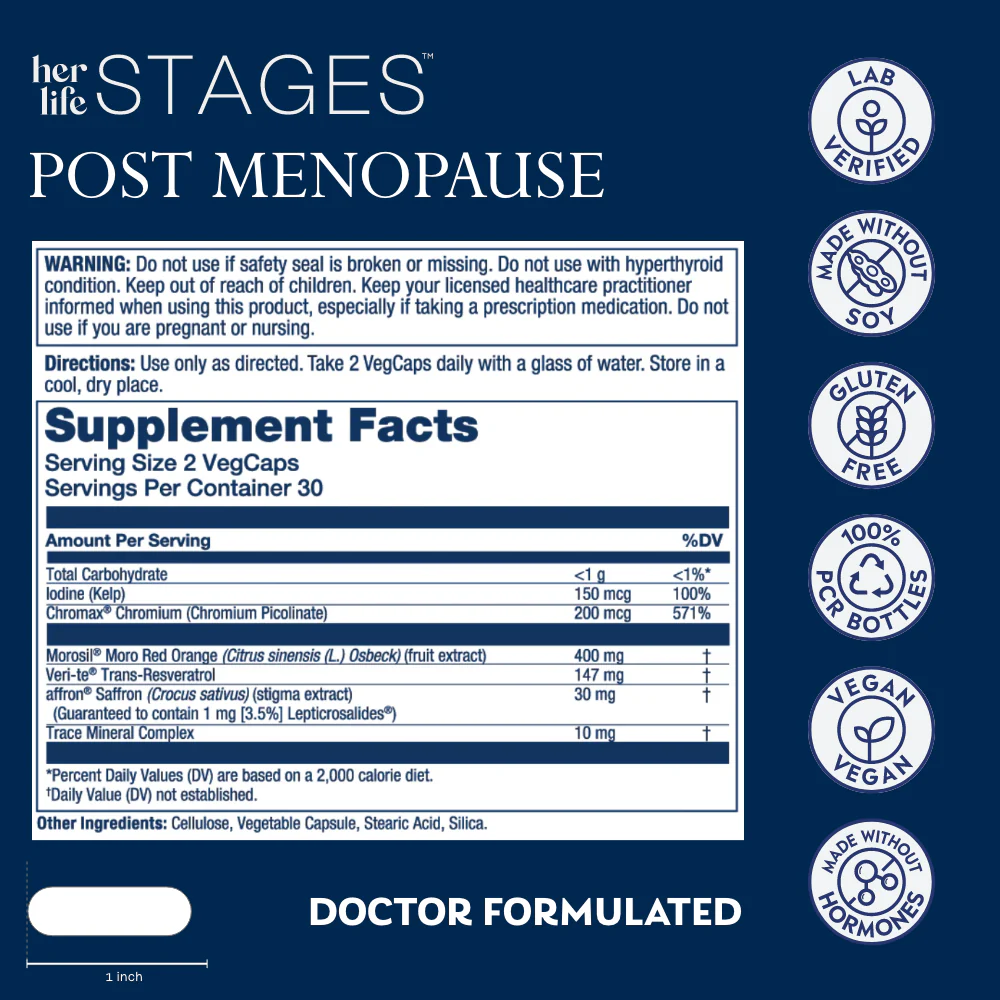 her life Stages™ Postmenopause Veg Capsule - Image 3