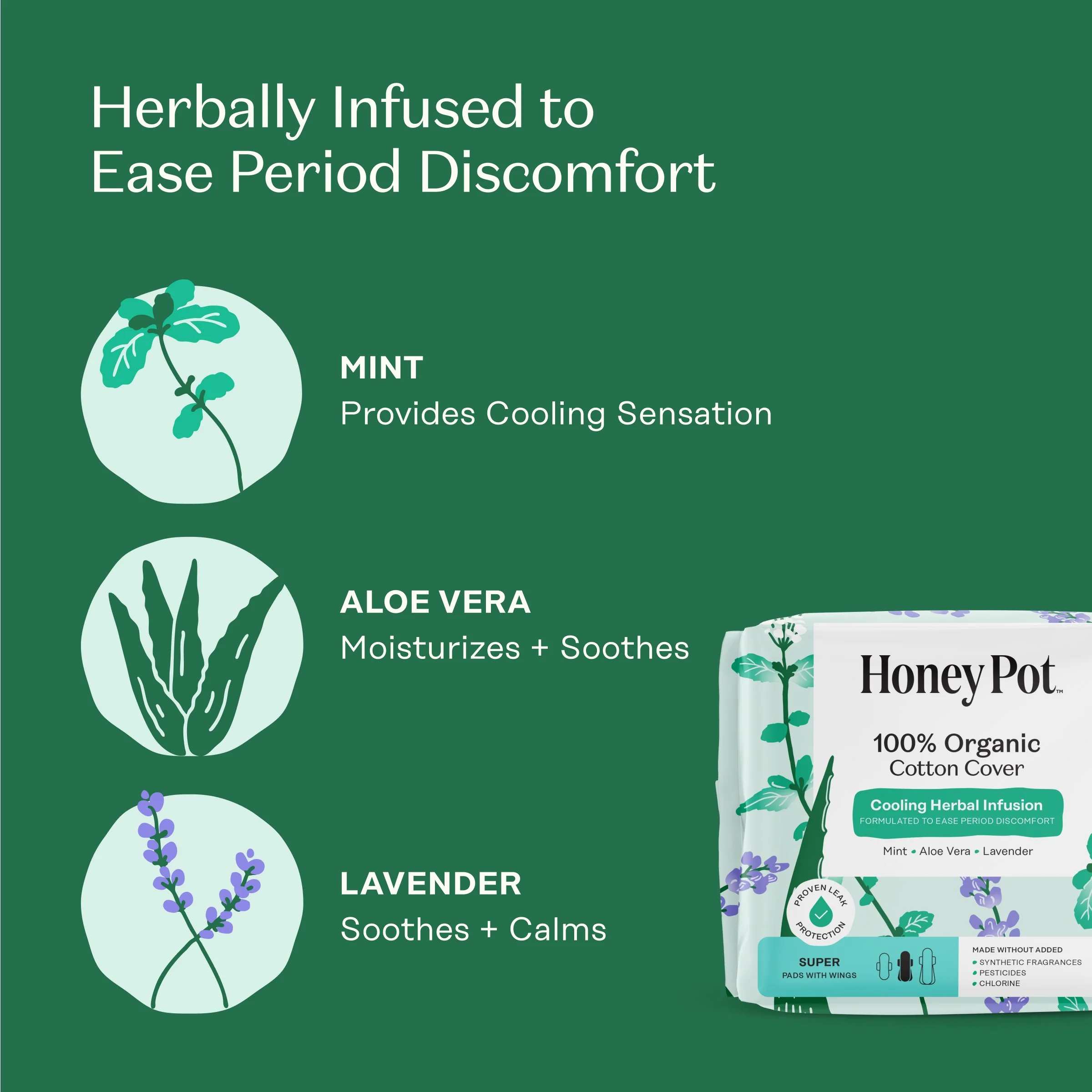 100% Organic Cotton Cover Super Menstrual Pads - Herbal-Infused - Image 5