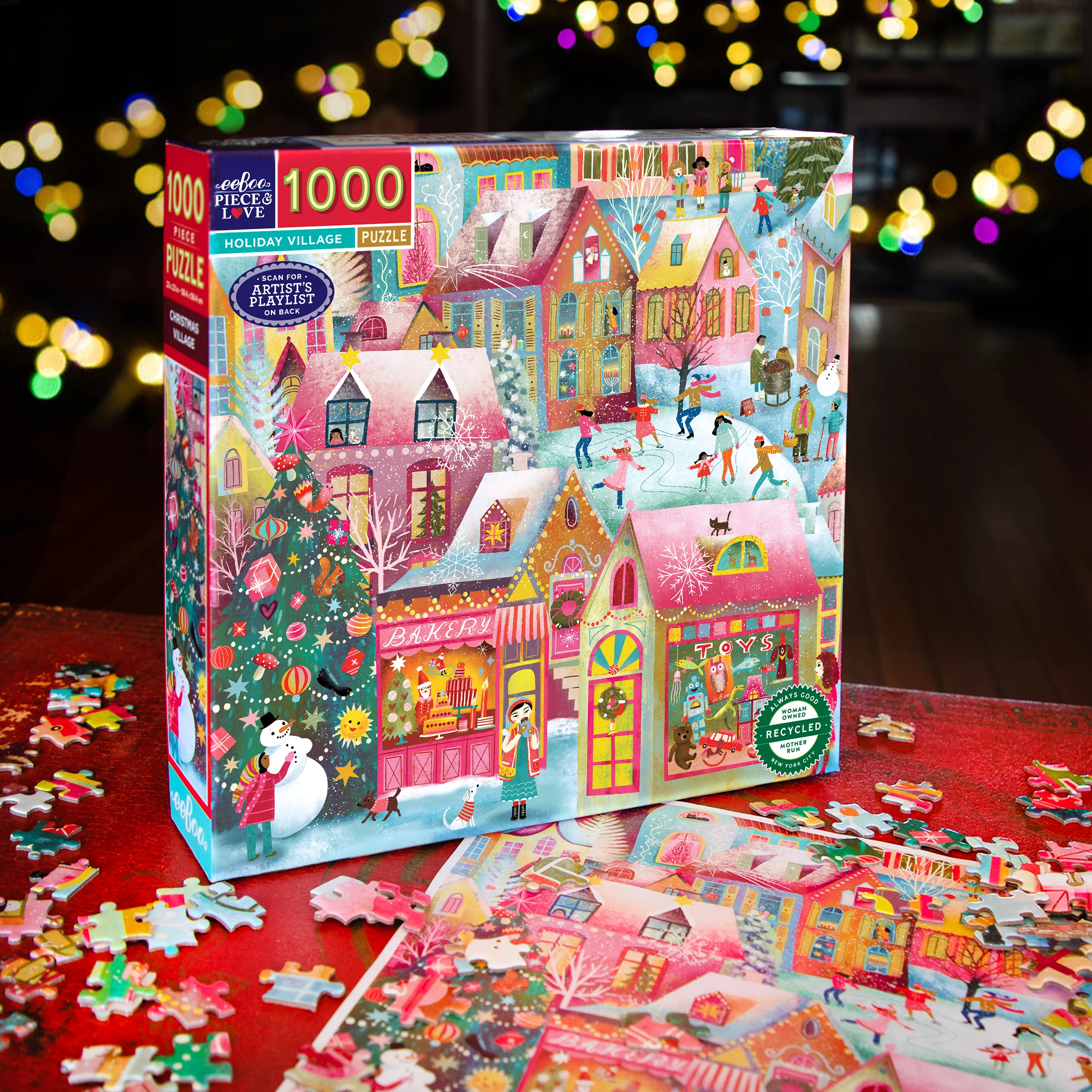 Holiday Village 1000 Piece Puzzle - Image 2