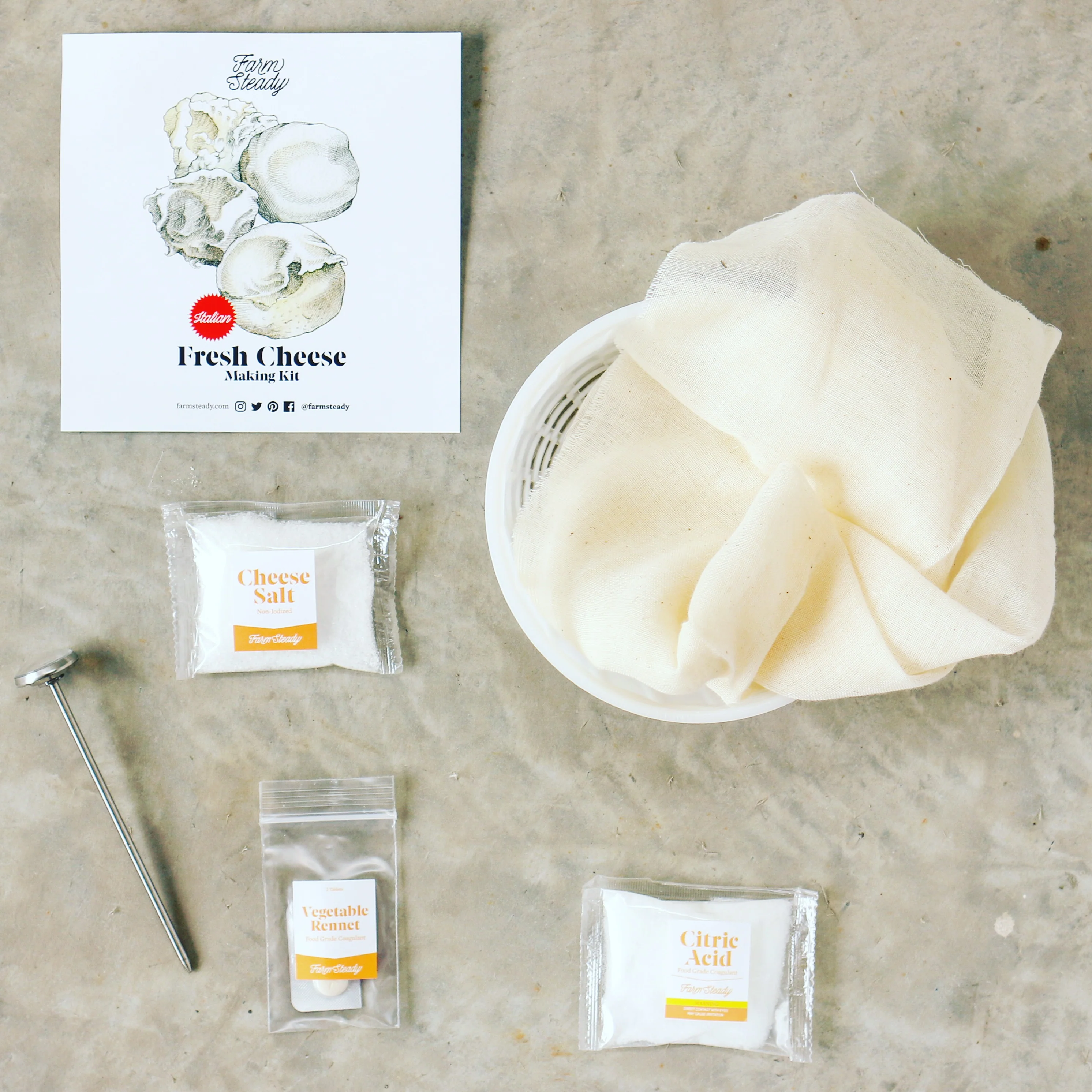 Italian Fresh Cheese Making Kit - Image 4