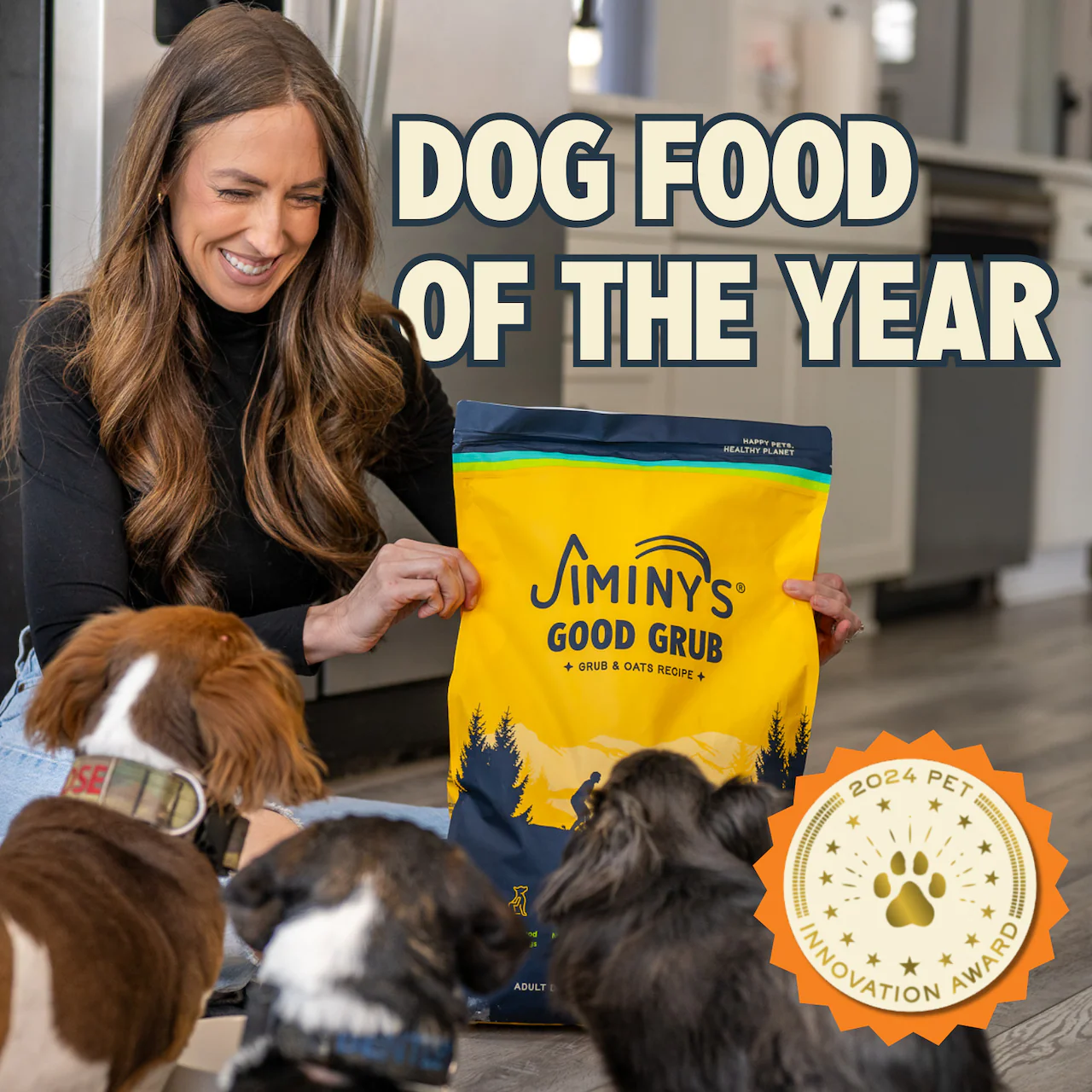 Jiminy's Good Grub Dry Dog Food, Allergy Relief, Healthy Skin & Coat - Image 6