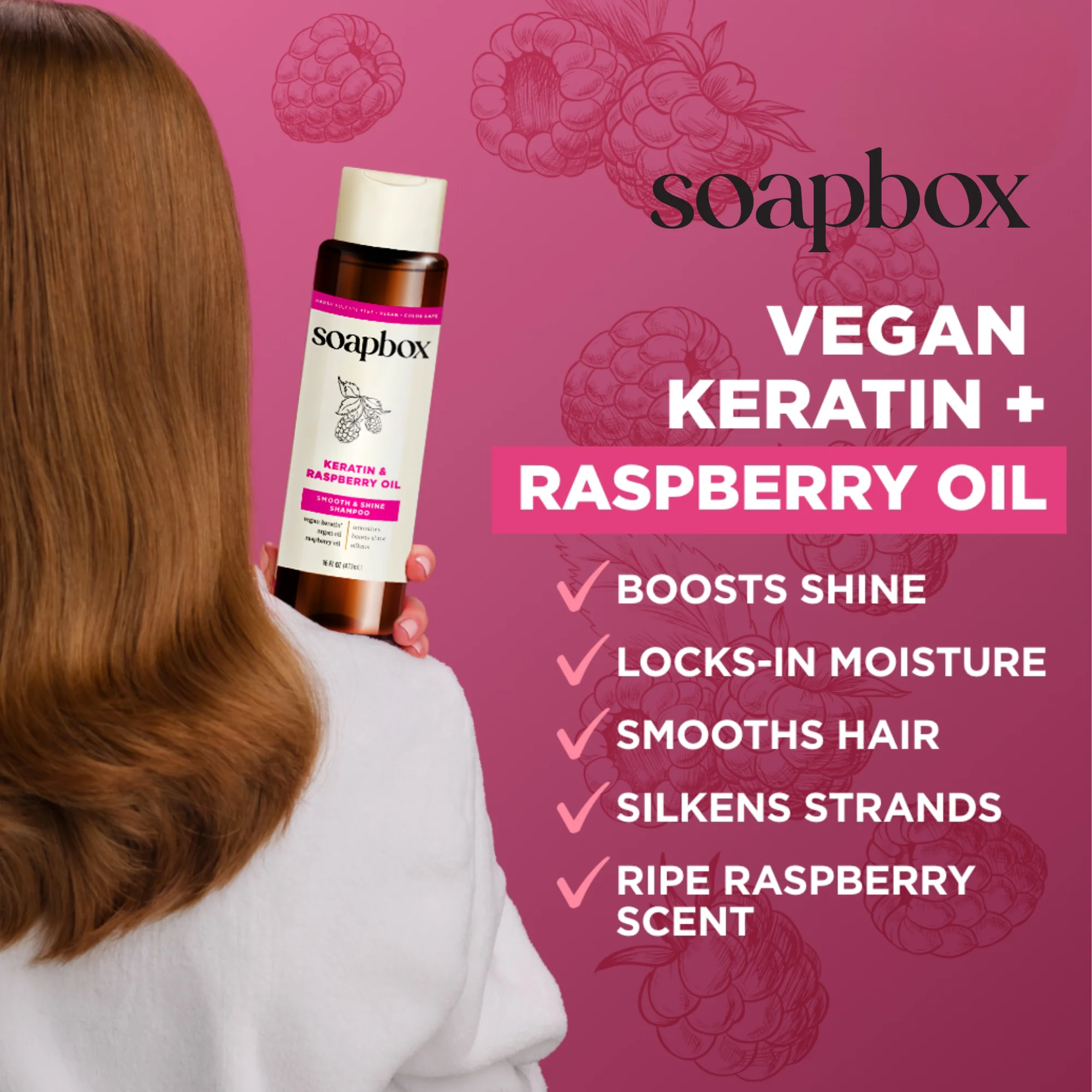 Vegan Keratin & Raspberry Seed Oil Smoothing Conditioner - Image 5
