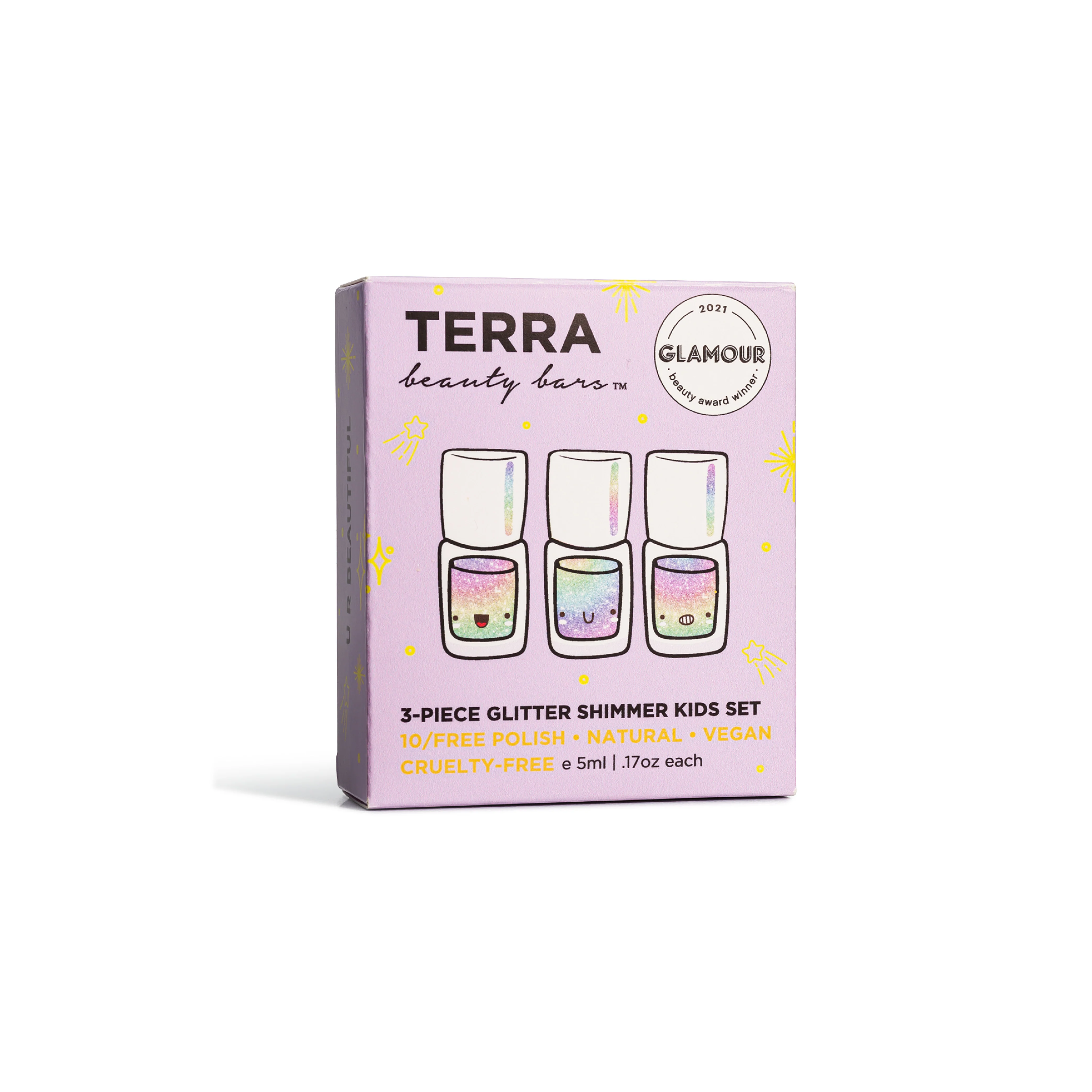 Kids 3-Piece Glitter Shimmer Nail Collection - Image 4