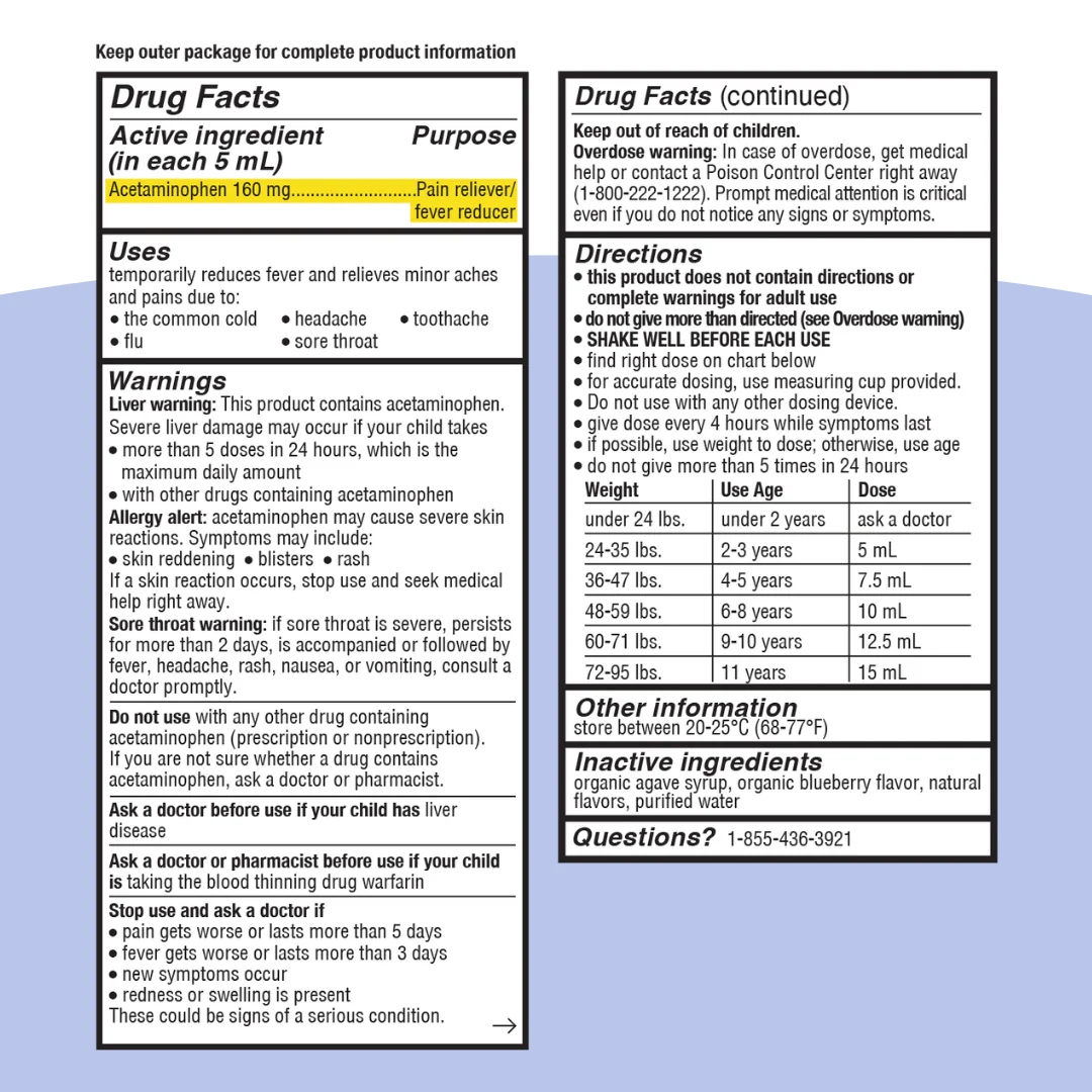 Kids' Pain and Fever, Ages 2-11 - Image 2
