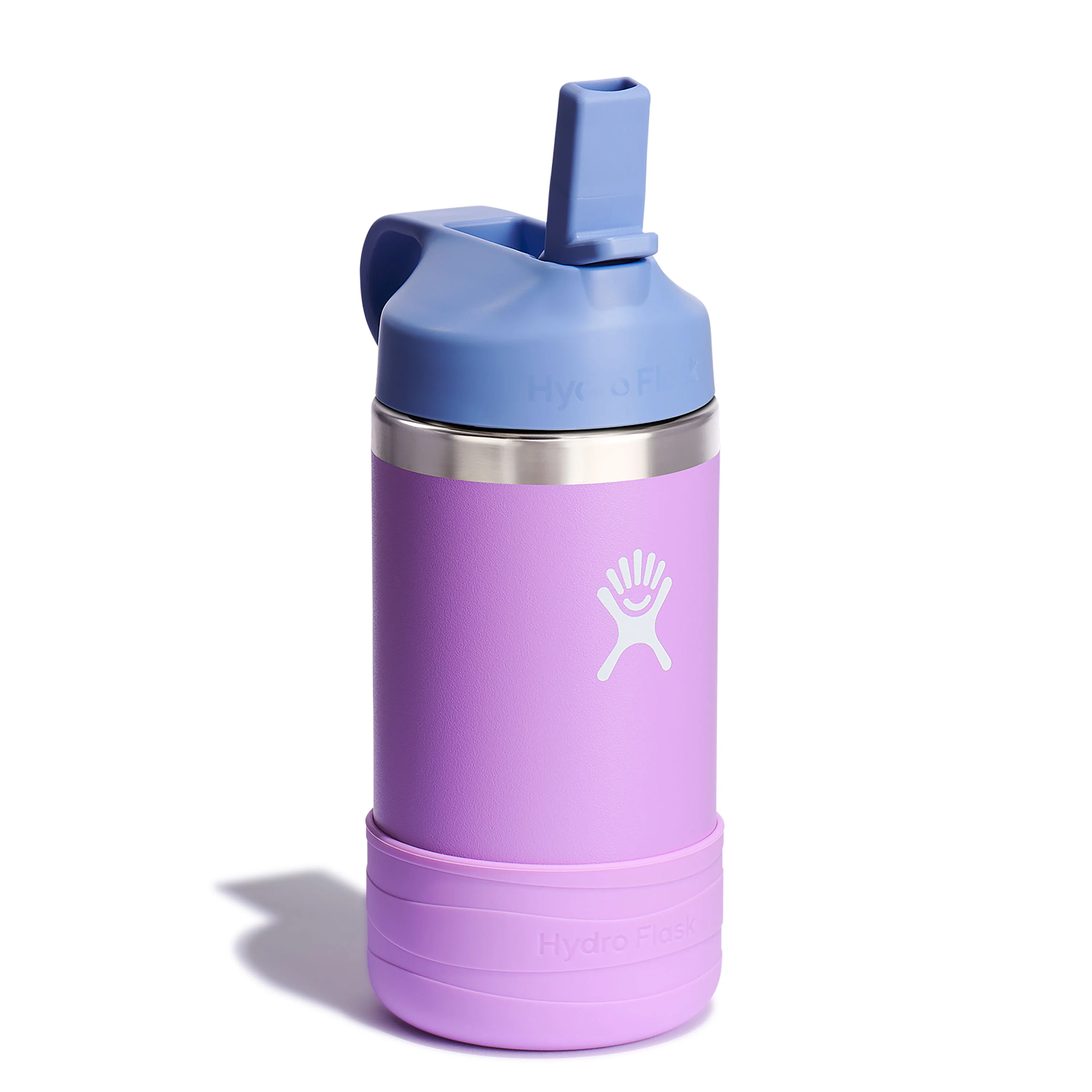 Kids Stainless Steel Wide Mouth Bottle with Straw Cap & Boot, 12 oz - Image 14