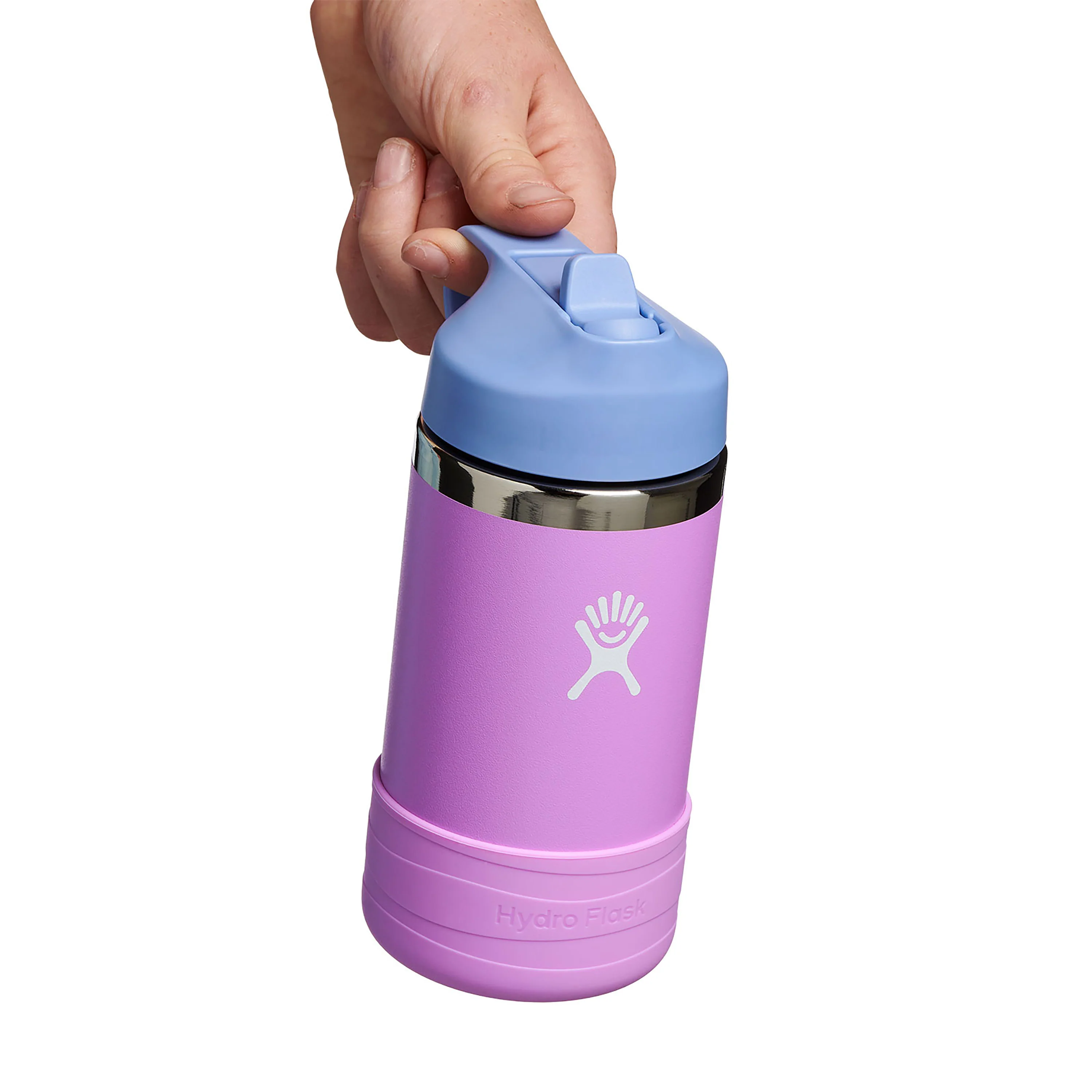 Kids Stainless Steel Wide Mouth Bottle with Straw Cap & Boot, 12 oz - Image 15