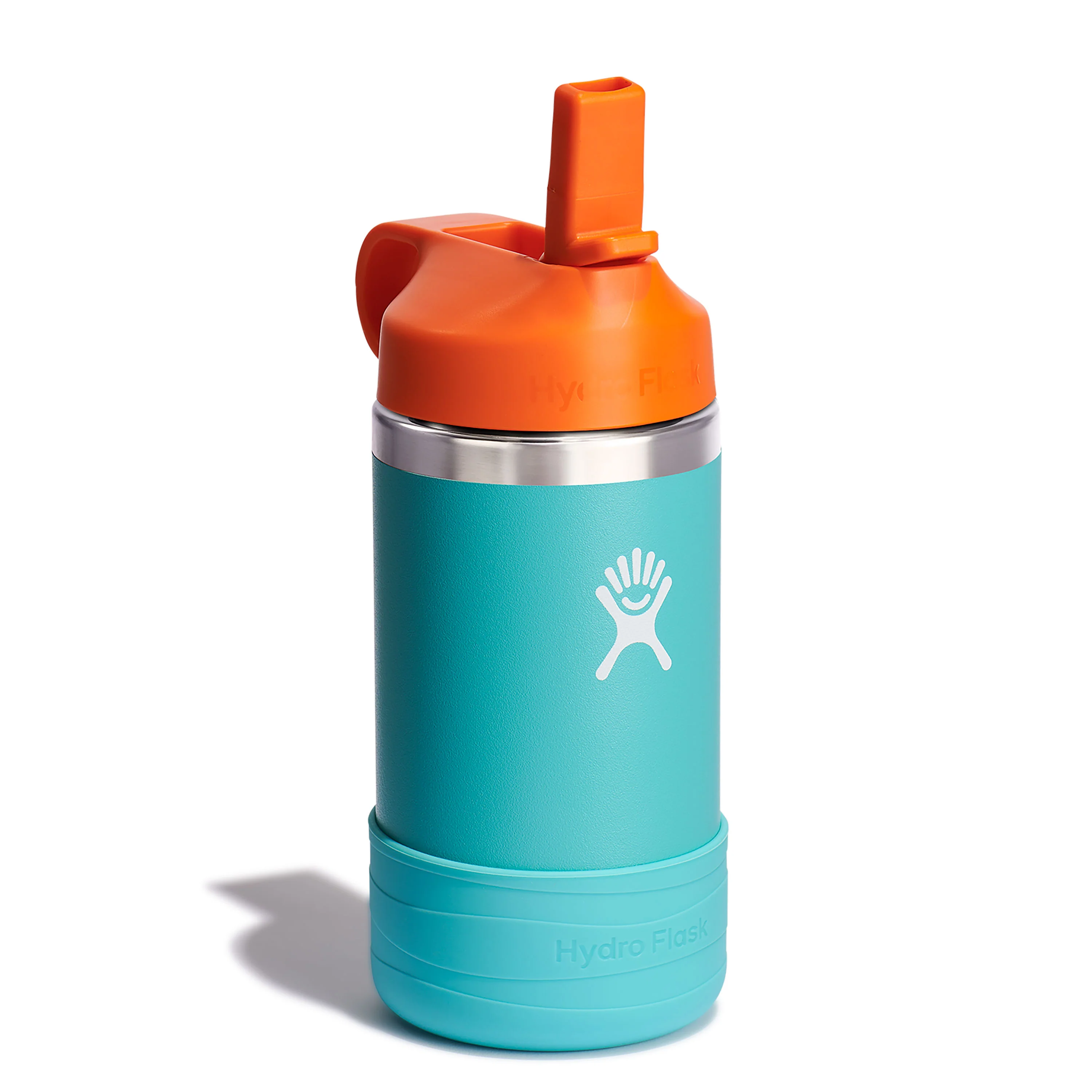 Kids Stainless Steel Wide Mouth Bottle with Straw Cap & Boot, 12 oz - Image 9