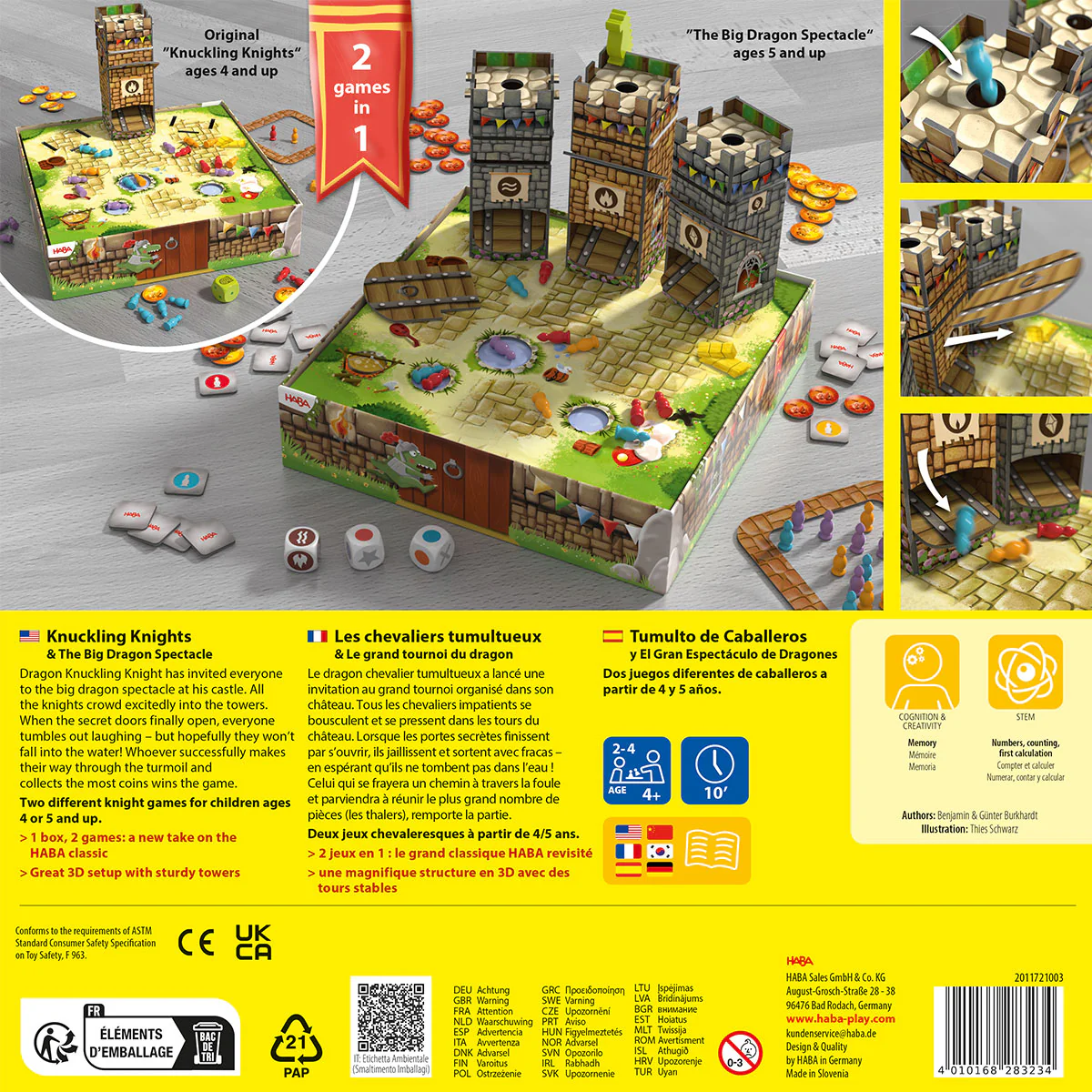 Knuckling Knights 3D Board Game - Dragon Spectacle, 4+ Years - Image 10