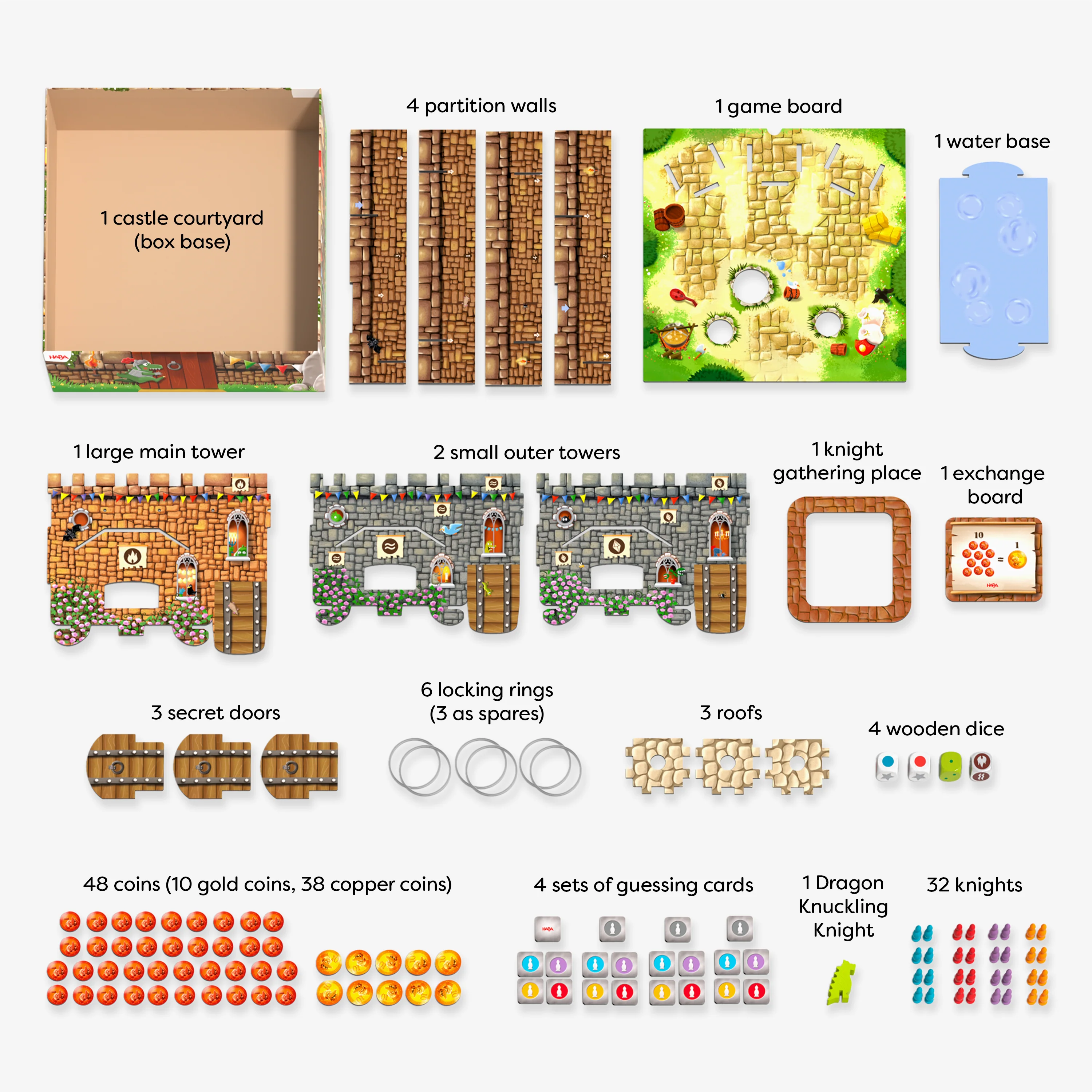 Knuckling Knights 3D Board Game - Dragon Spectacle, 4+ Years - Image 2