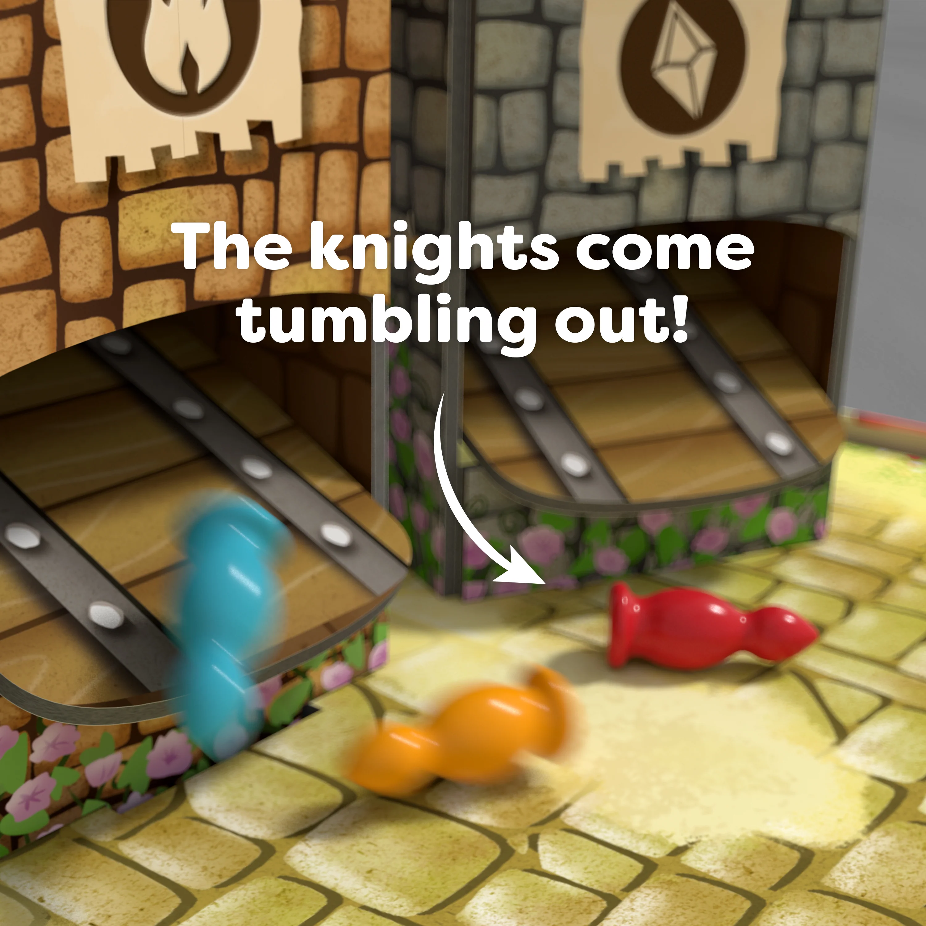 Knuckling Knights 3D Board Game - Dragon Spectacle, 4+ Years - Image 5