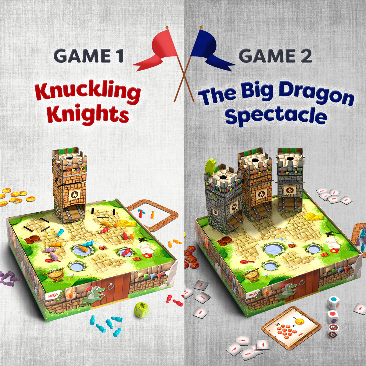 Knuckling Knights 3D Board Game - Dragon Spectacle, 4+ Years - Image 6