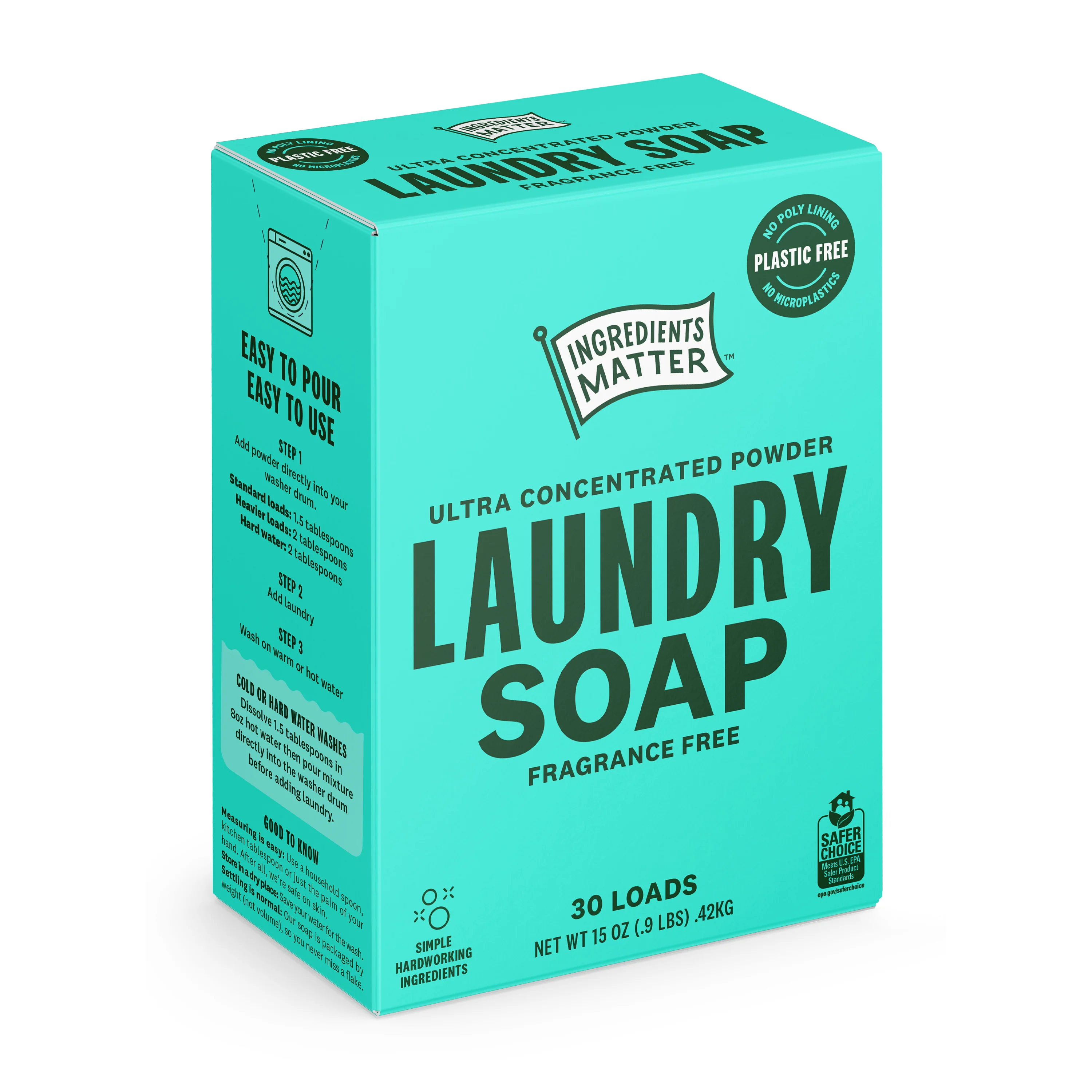 Laundry Soap Powder, Ultra Concentrated - 30 Loads - Image 3