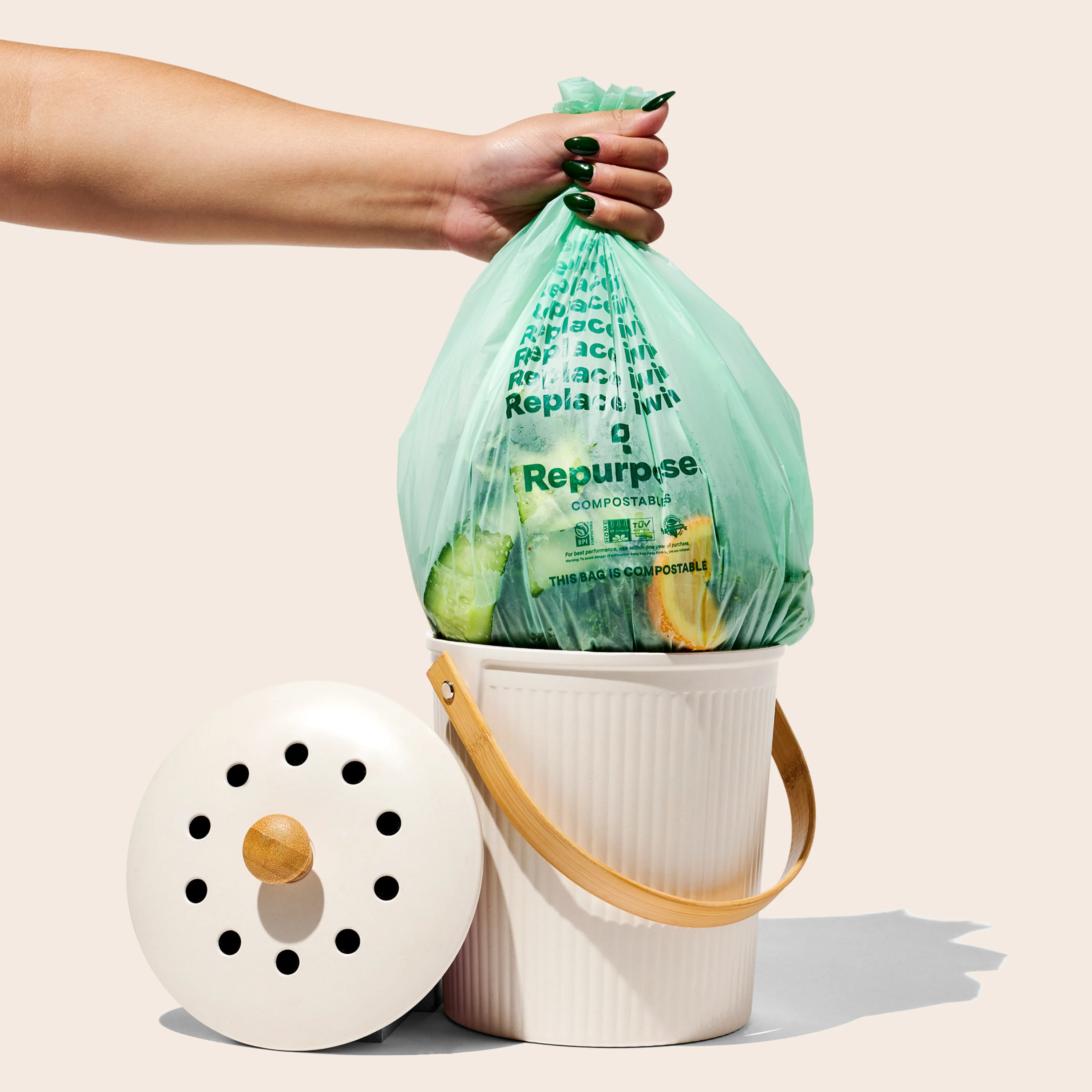 Compostable Small Bin Bags, Lavender Scented - Image 7