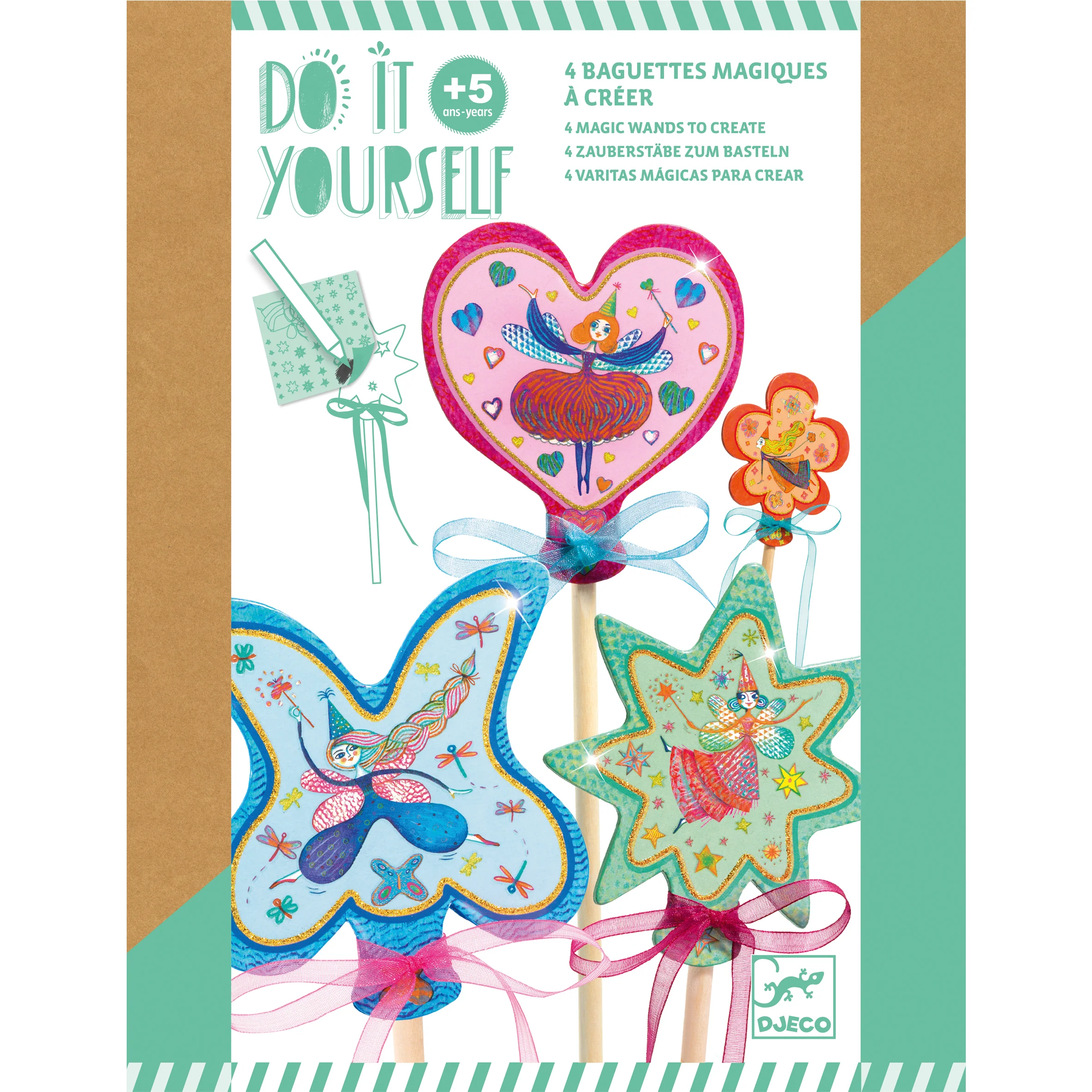 Little Fairies Wands DIY Craft Kit made from FSC® Certified Paper - Image 2