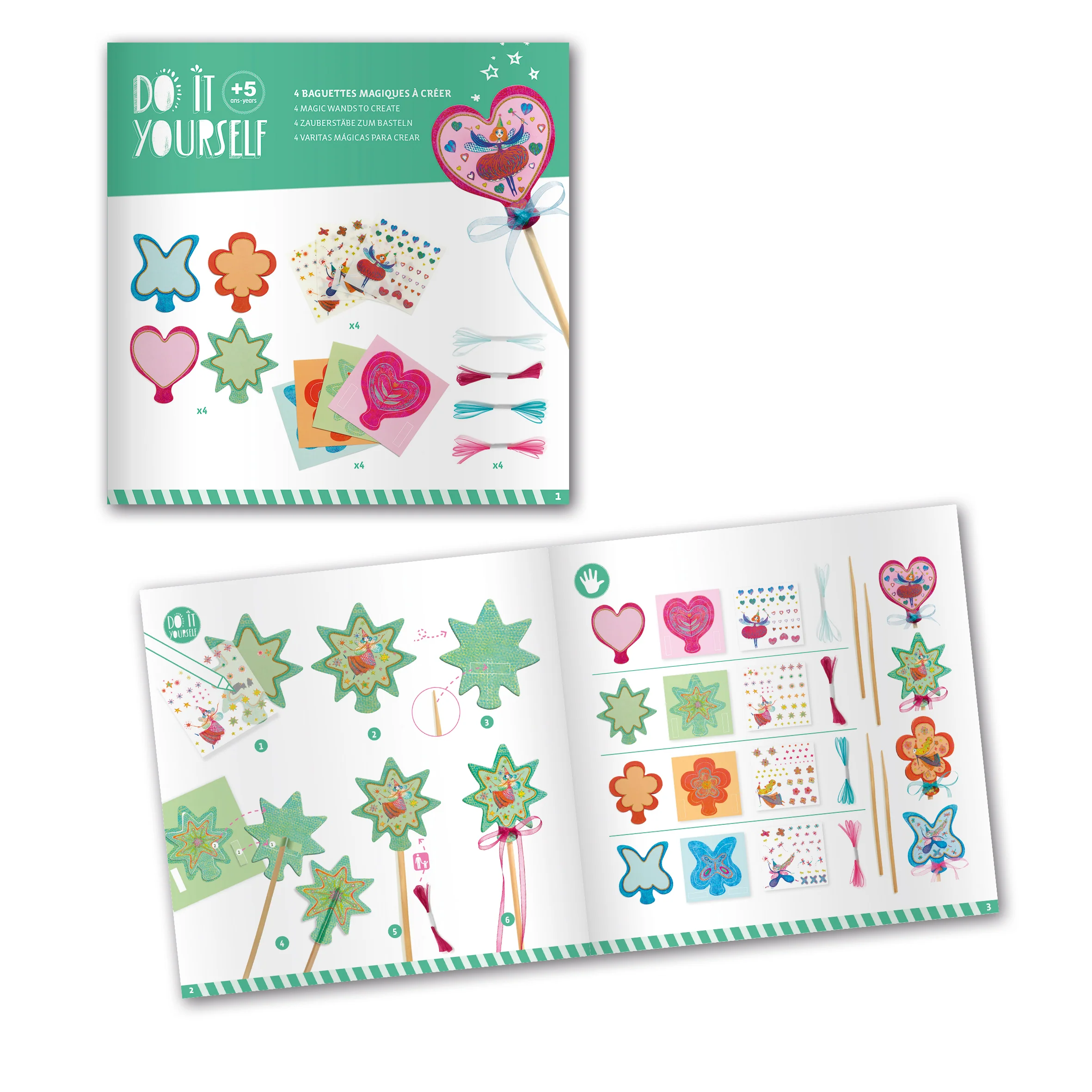 Little Fairies Wands DIY Craft Kit made from FSC® Certified Paper - Image 4