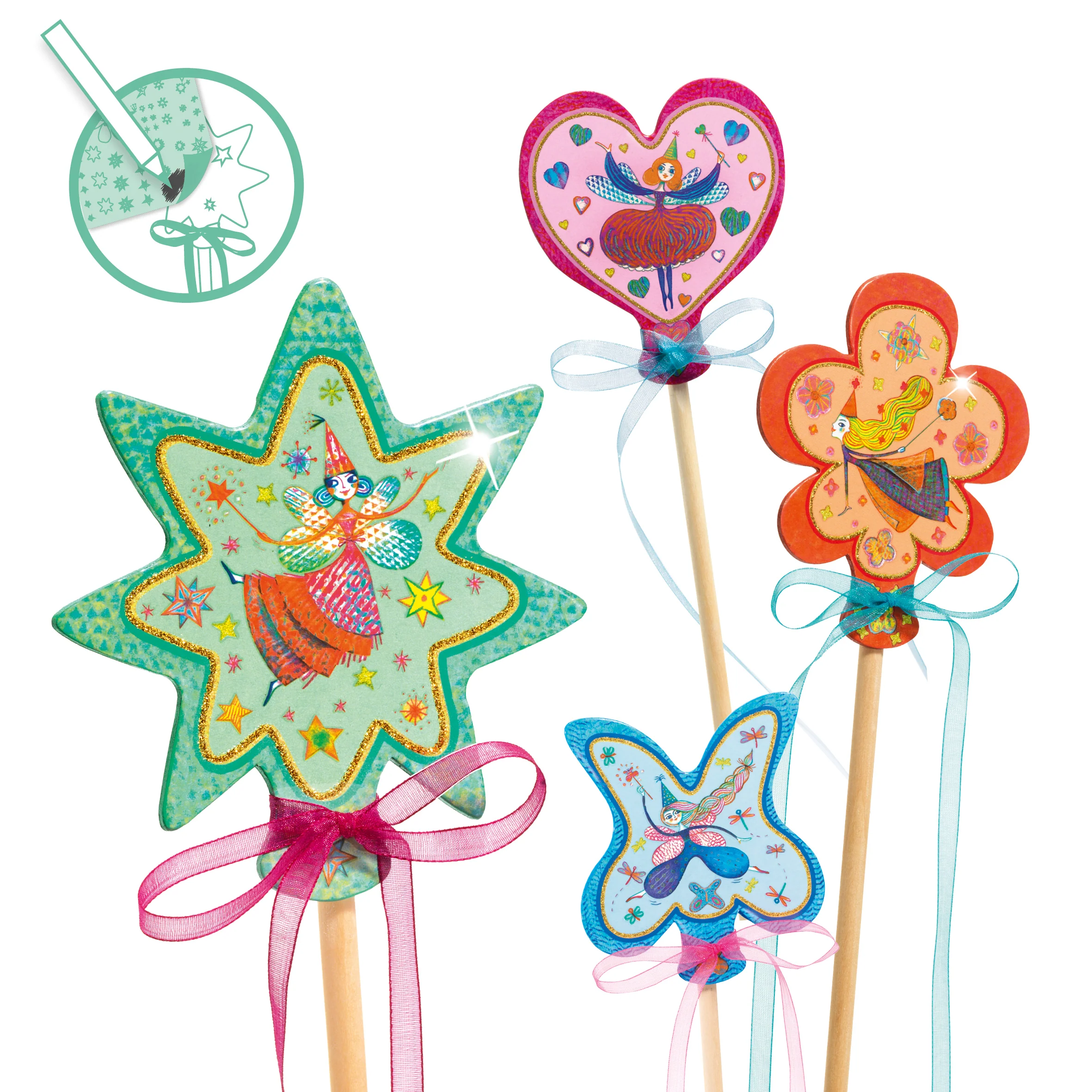 Little Fairies Wands DIY Craft Kit made from FSC® Certified Paper - Image 5