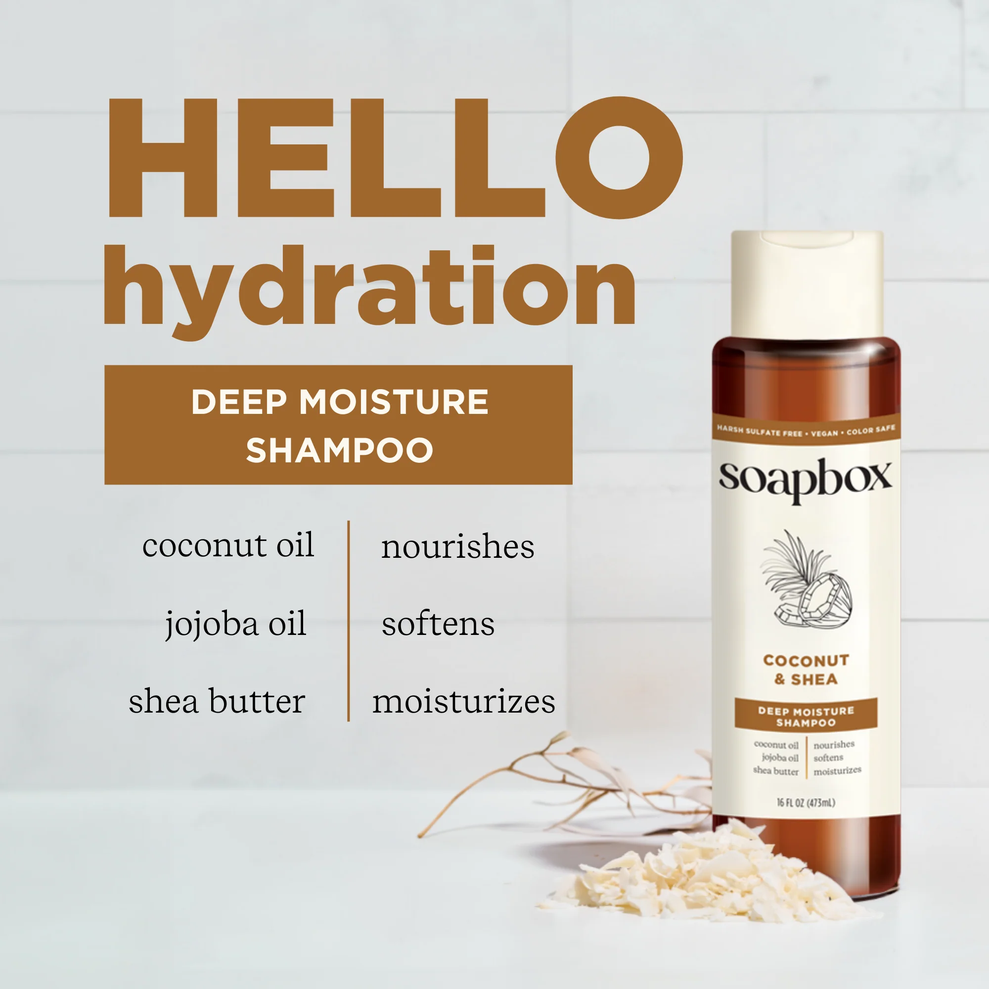 Coconut & Shea Deep Moisture Shampoo - Image 3