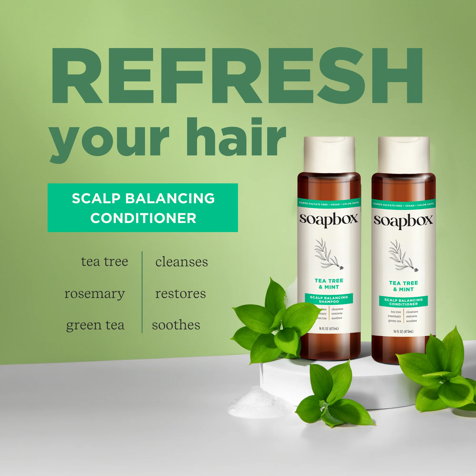 Tea Tree & Mint Scalp Balancing Conditioner - Image 3