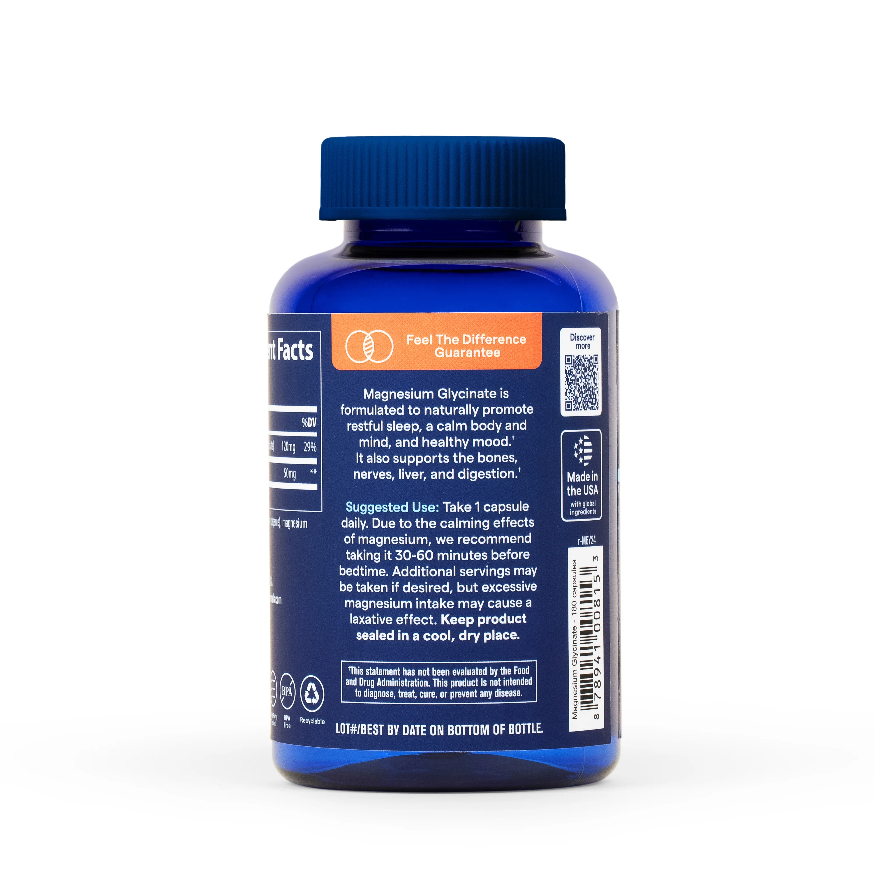 Magnesium Glycinate, 120mg - Image 2
