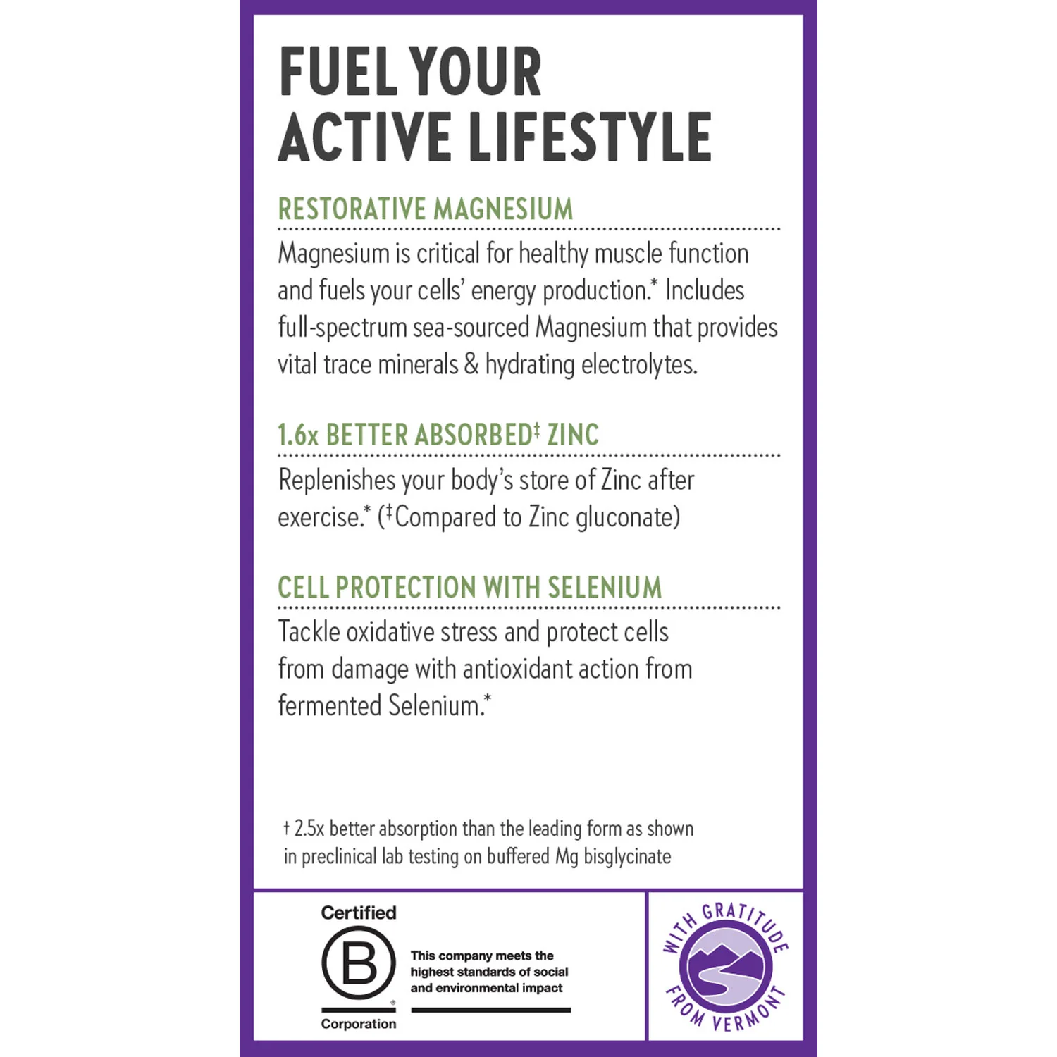 Magnesium-Selenium-Zinc Supplement for Active Bodies - Image 5