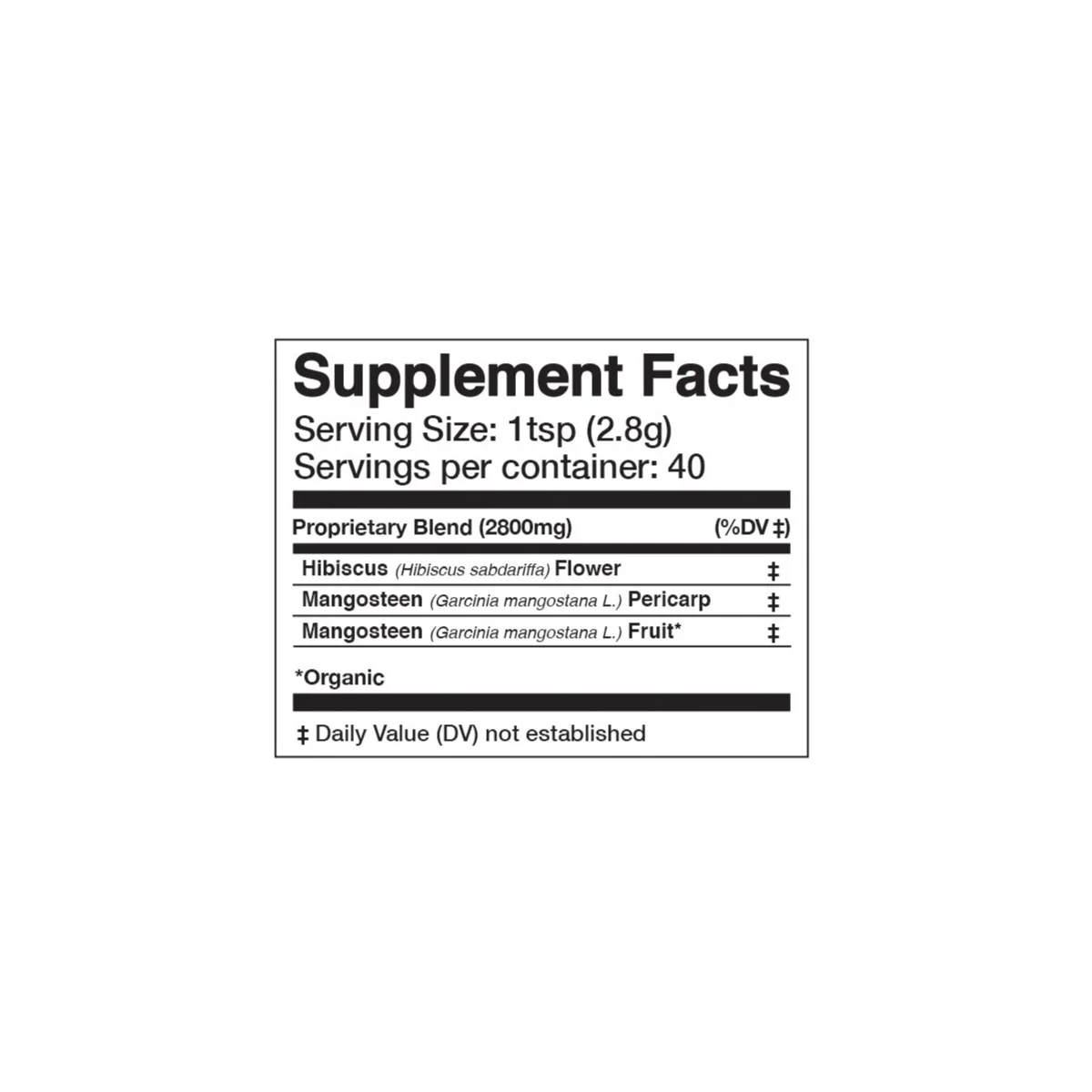 MANGOSTEEN HIBISCUS, Beauty Tonic Powder - Image 2
