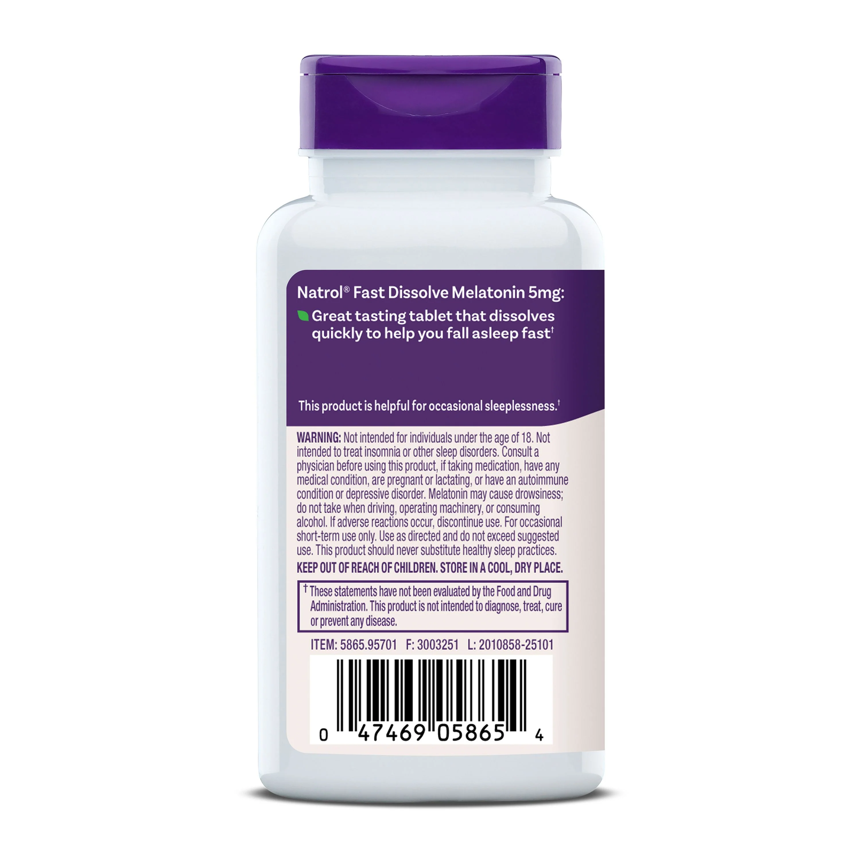 Melatonin, 5mg - Image 3