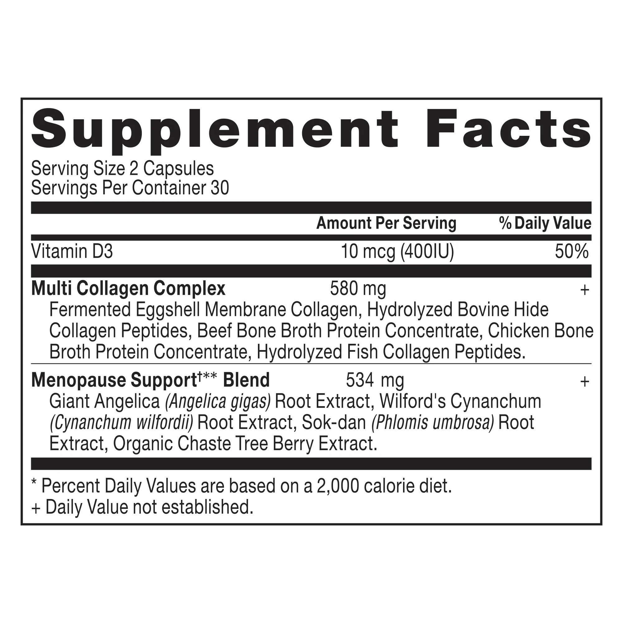 Menopause Support + Collagen Capsules - Image 2