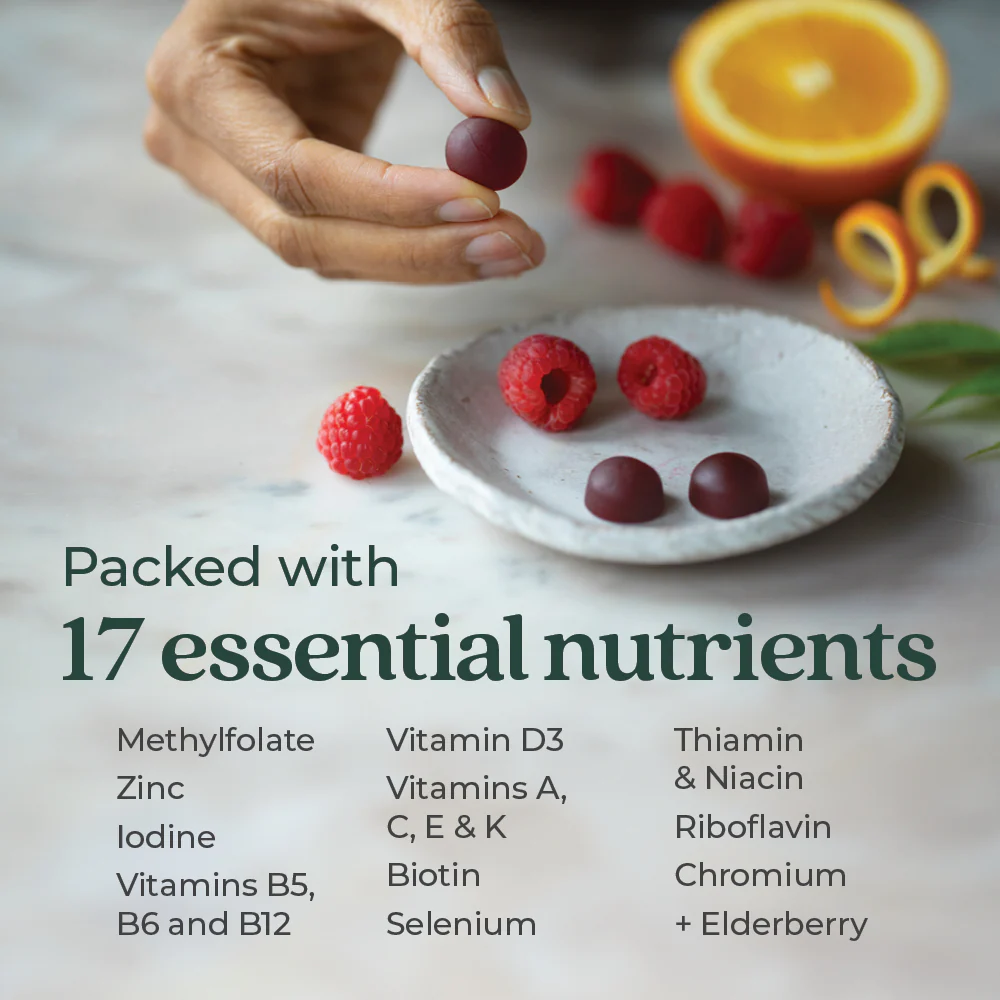 Men's Multivitamin Gummies, Nutrient Packed & Less Sugar, Berry Citrus Flavored - Image 7